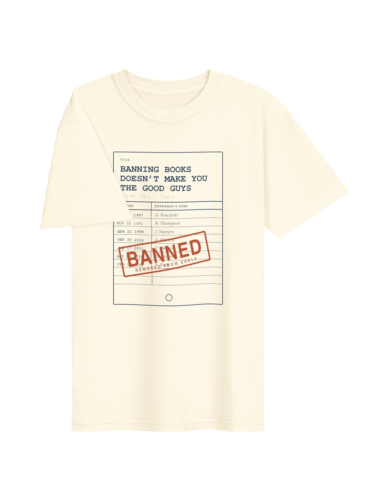 Banning Books — Library Card Tee product image (3)