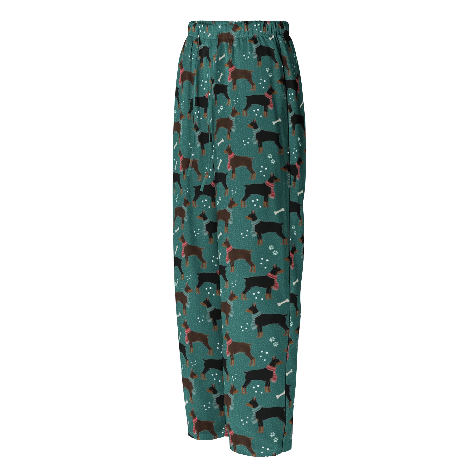 Winter Dobermans in Scarves Pyjama Pants product image (2)
