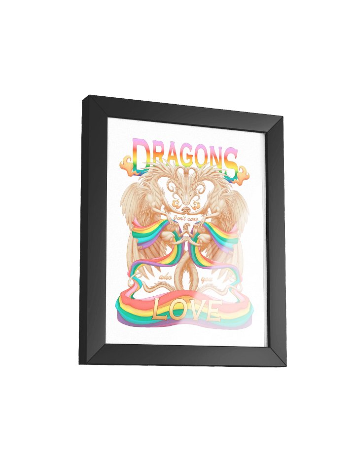 Pride Dragons Framed Print product image (2)