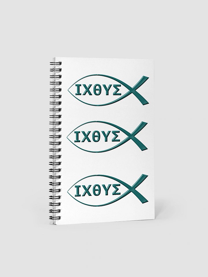 Greek Fish Symbols Spiral Notebook product image (1)