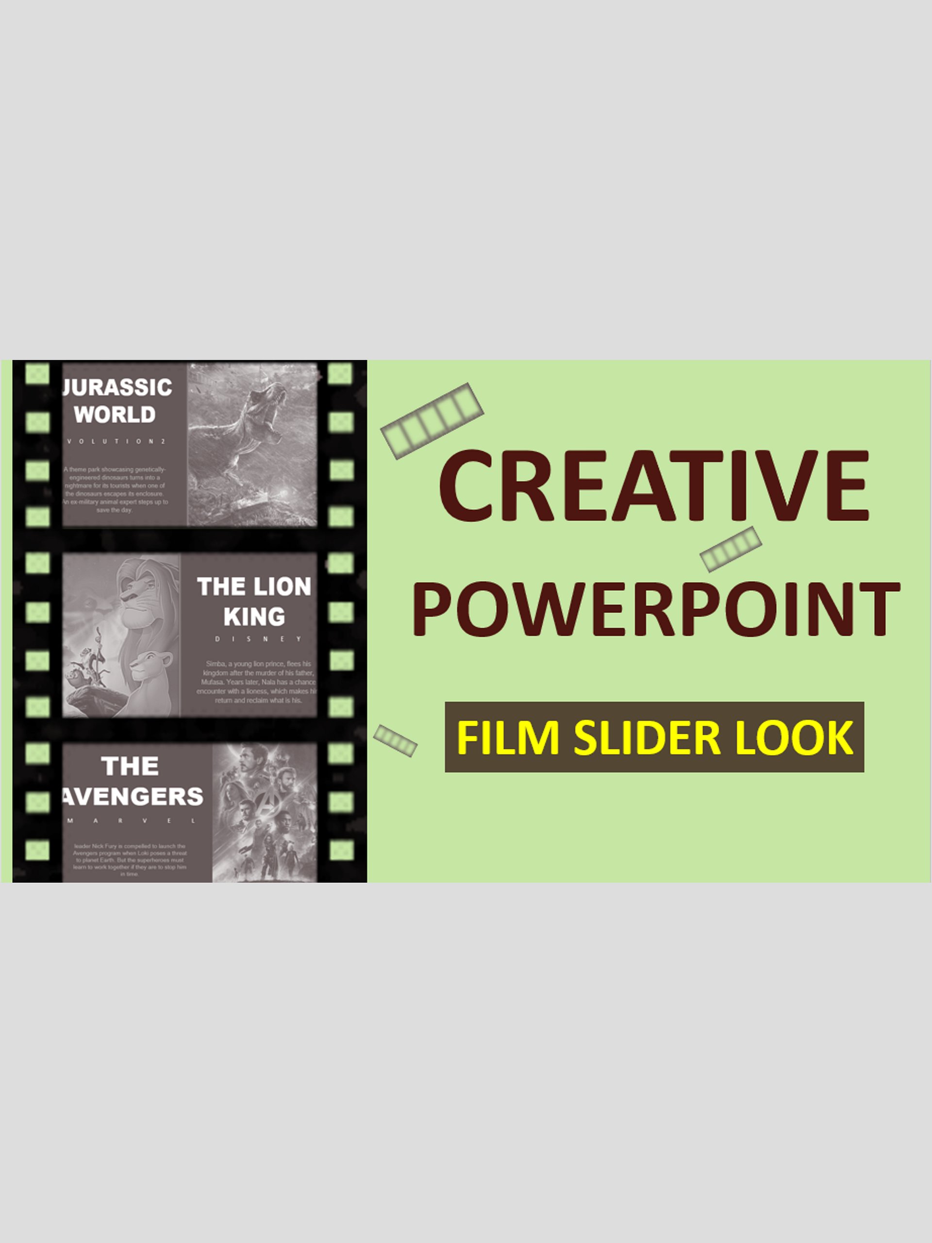 Cinematic Filmstrip in PowerPoint product image (1)