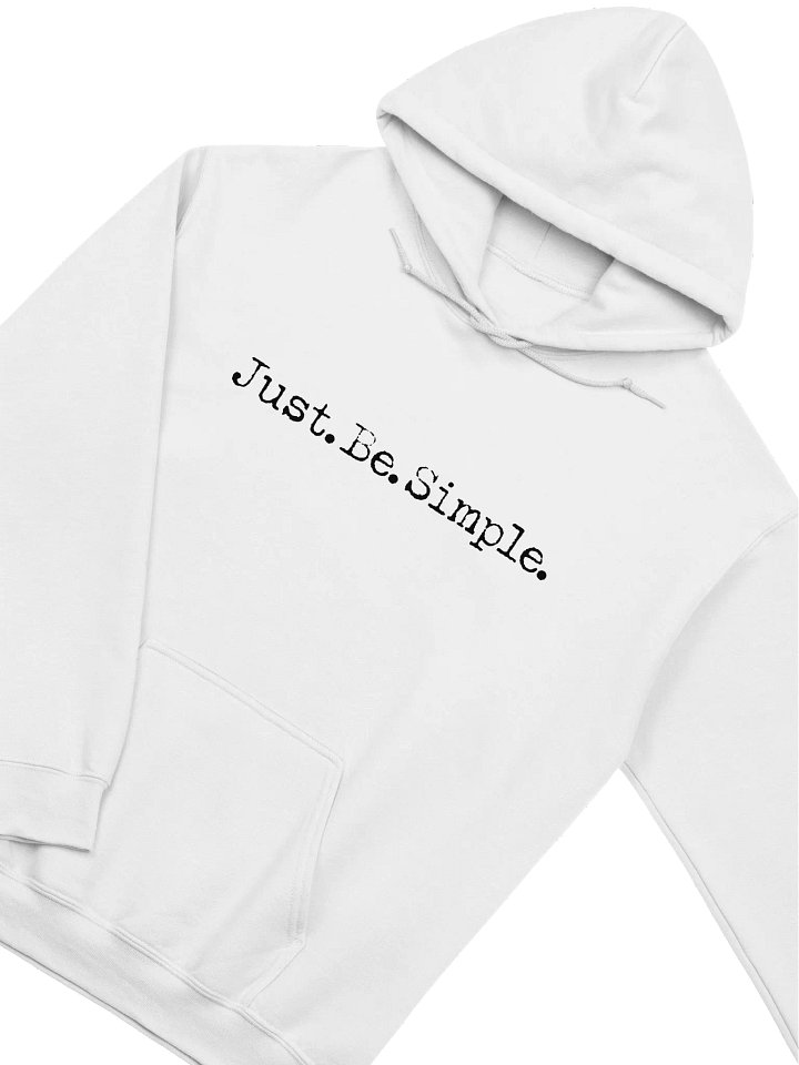 Just Be Simple White Hoodie product image (2)