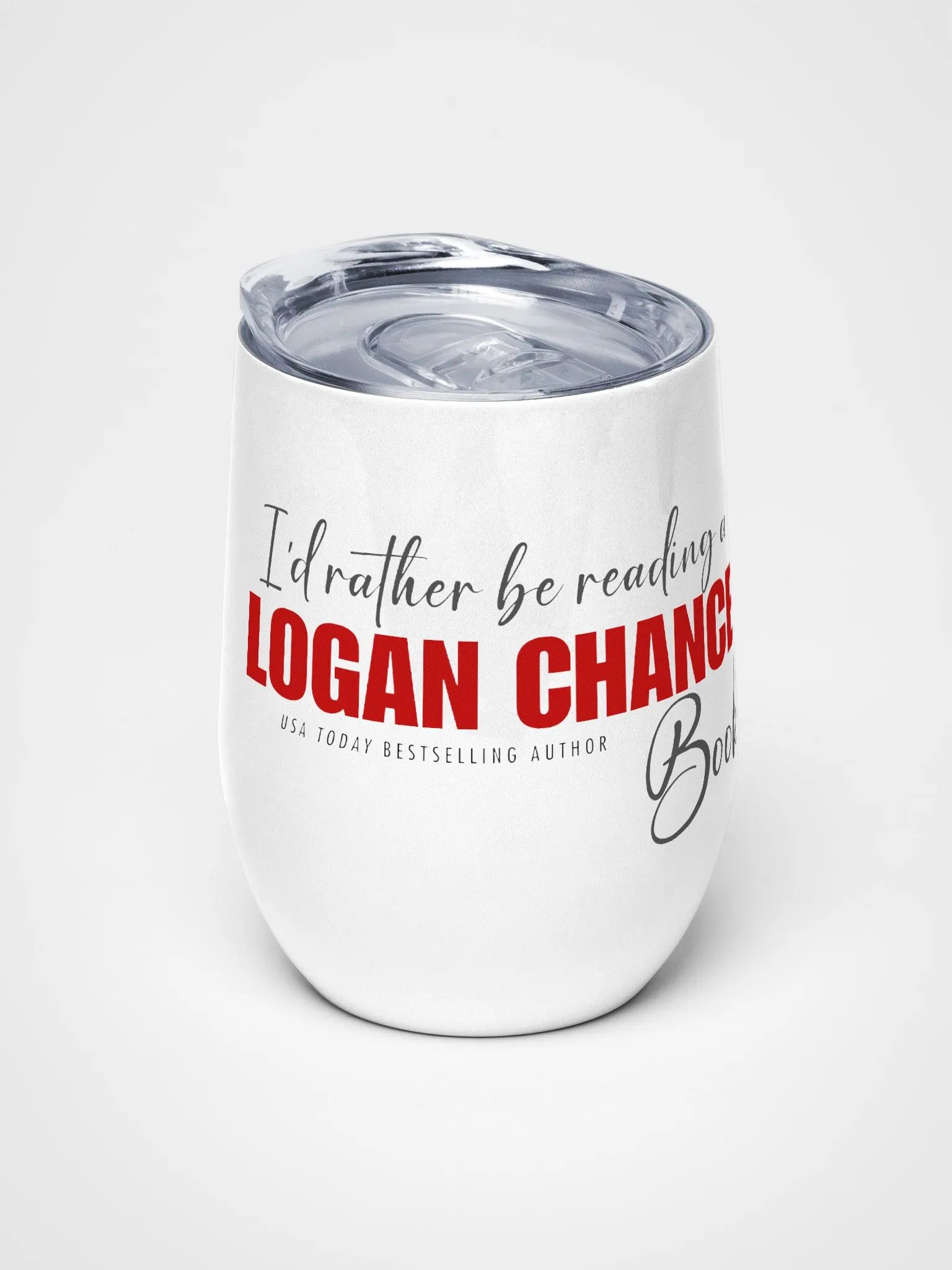 Rather Be Reading Wine Tumbler product image (1)