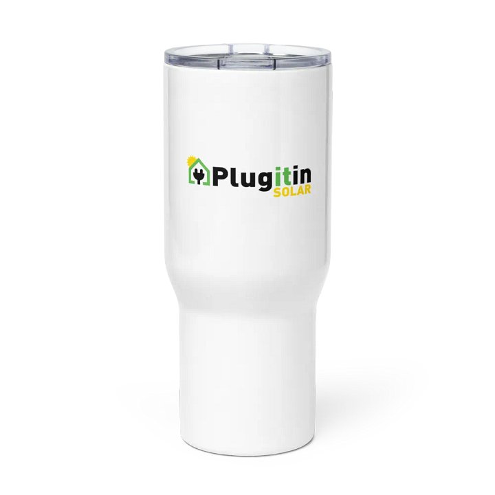 Plug It In Solar High-Quality Travel Mug with Handle product image (3)