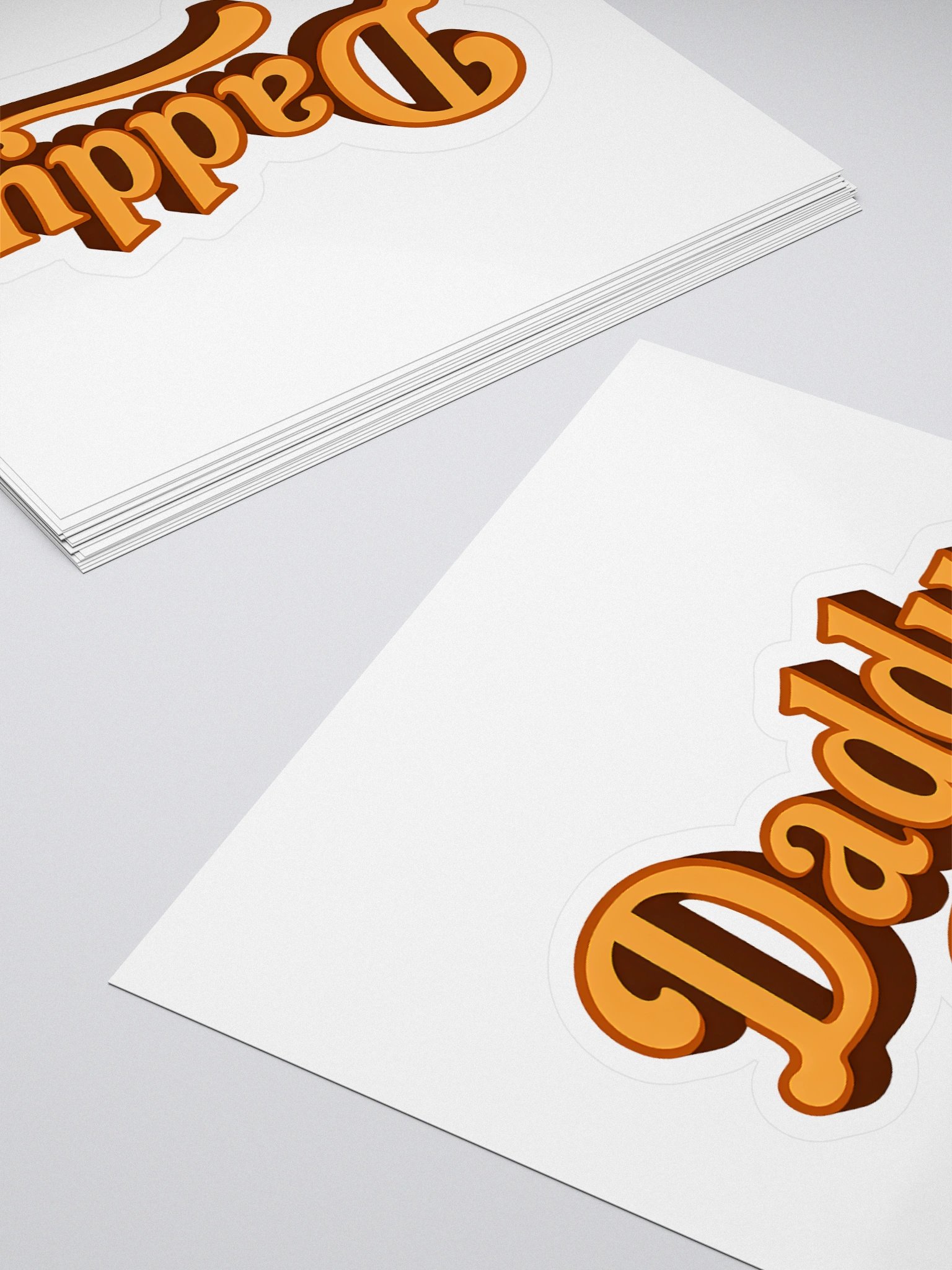 Retro Daddy Typography Design - Vintage Bold Script Style Sticker product image (4)