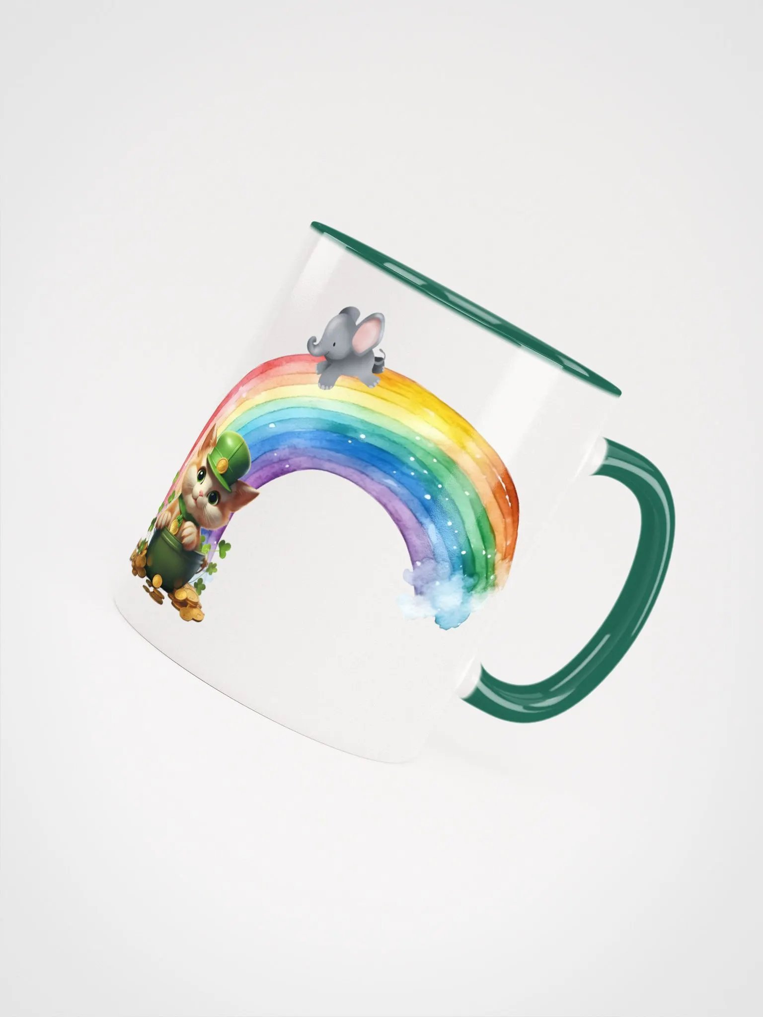 At the End of the Rainbow Ceramic Mug | 11oz & 15oz Whimsical Drinkware product image (4)