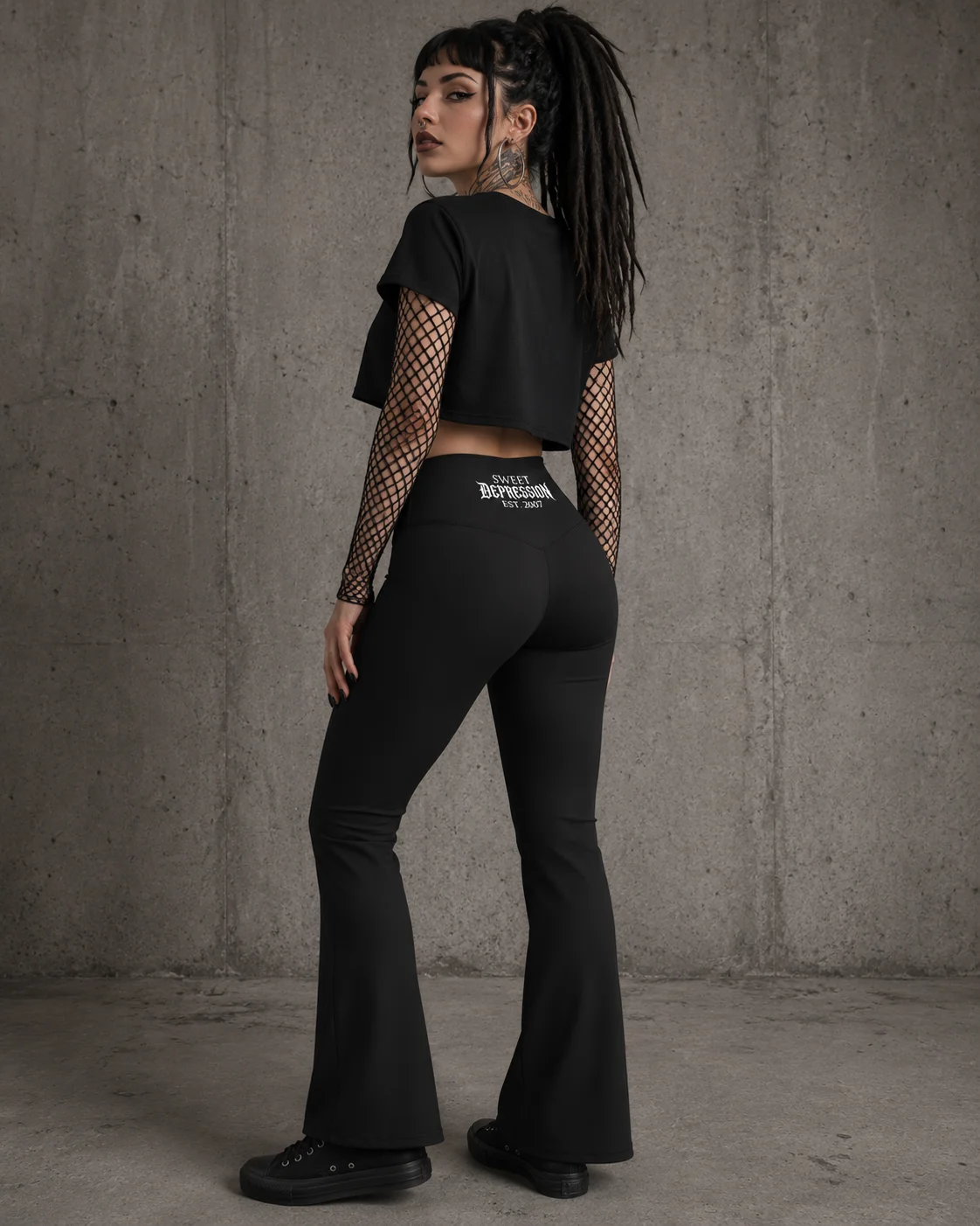 SWEET DEPRESSION SIGIL FLARE YOGA PANTS product image (11)