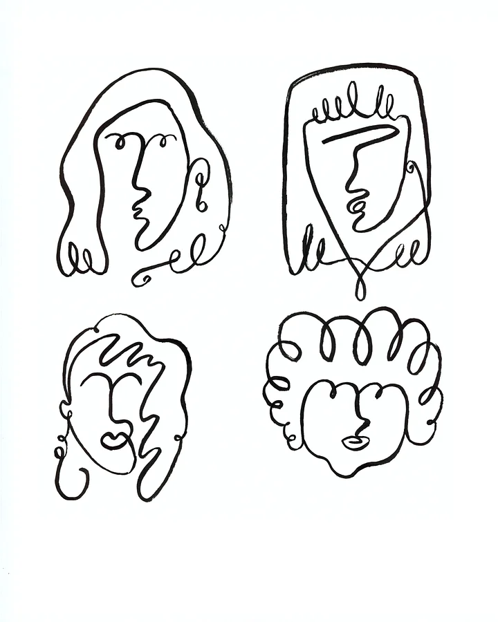 Line Girls - Giclée Fine Art Print product image (2)