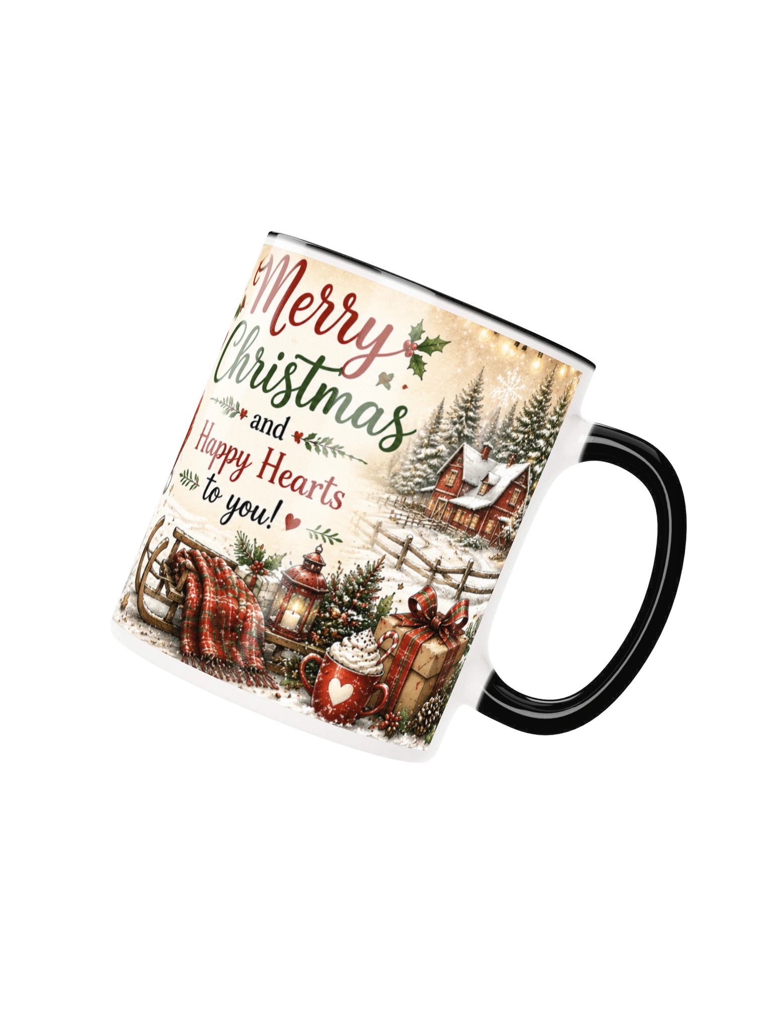 Merry Christmas Happy Hearts Mug product image (8)