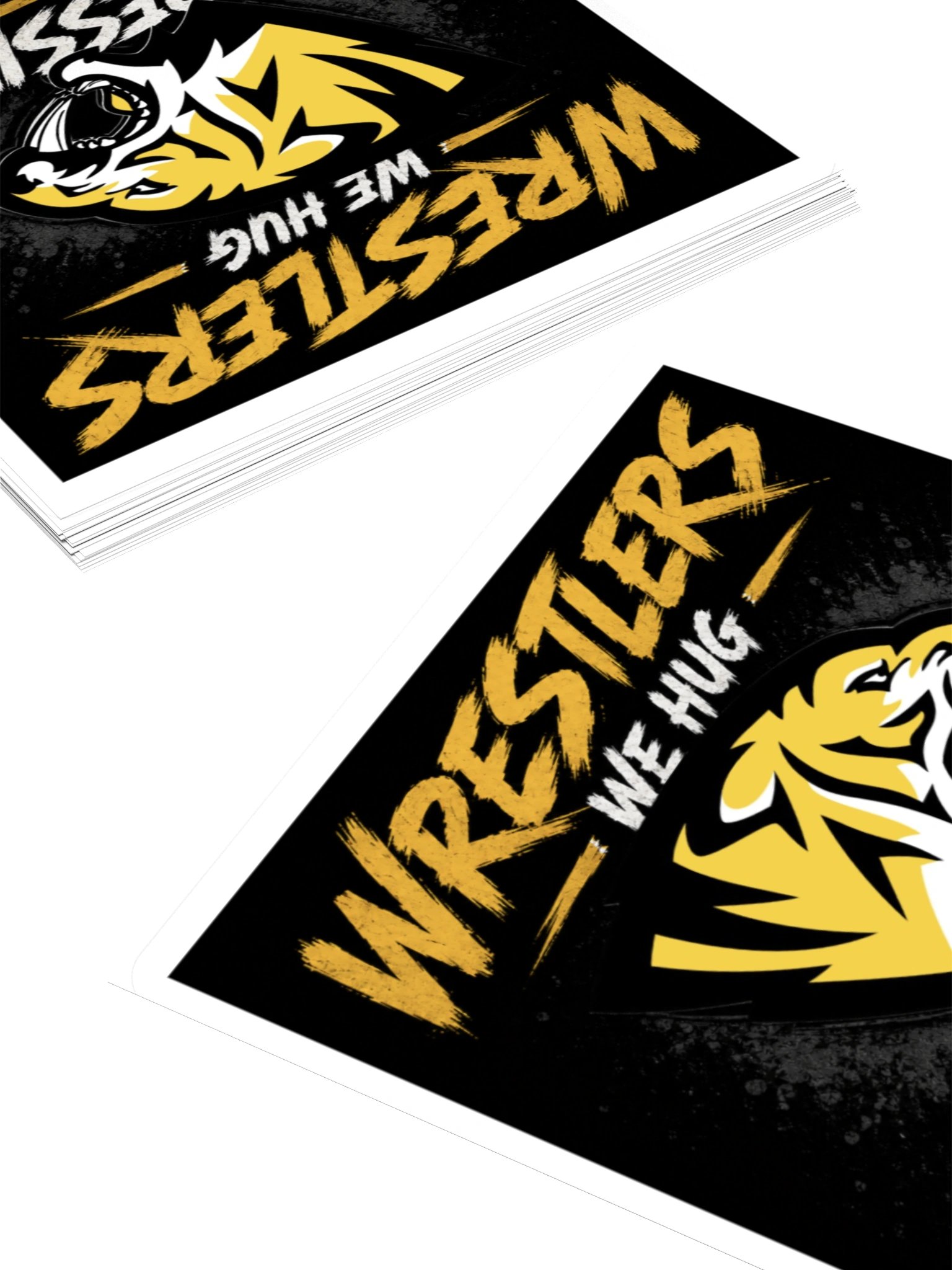 Wrestlers We Hug Aggressively Tiger Sticker product image (8)