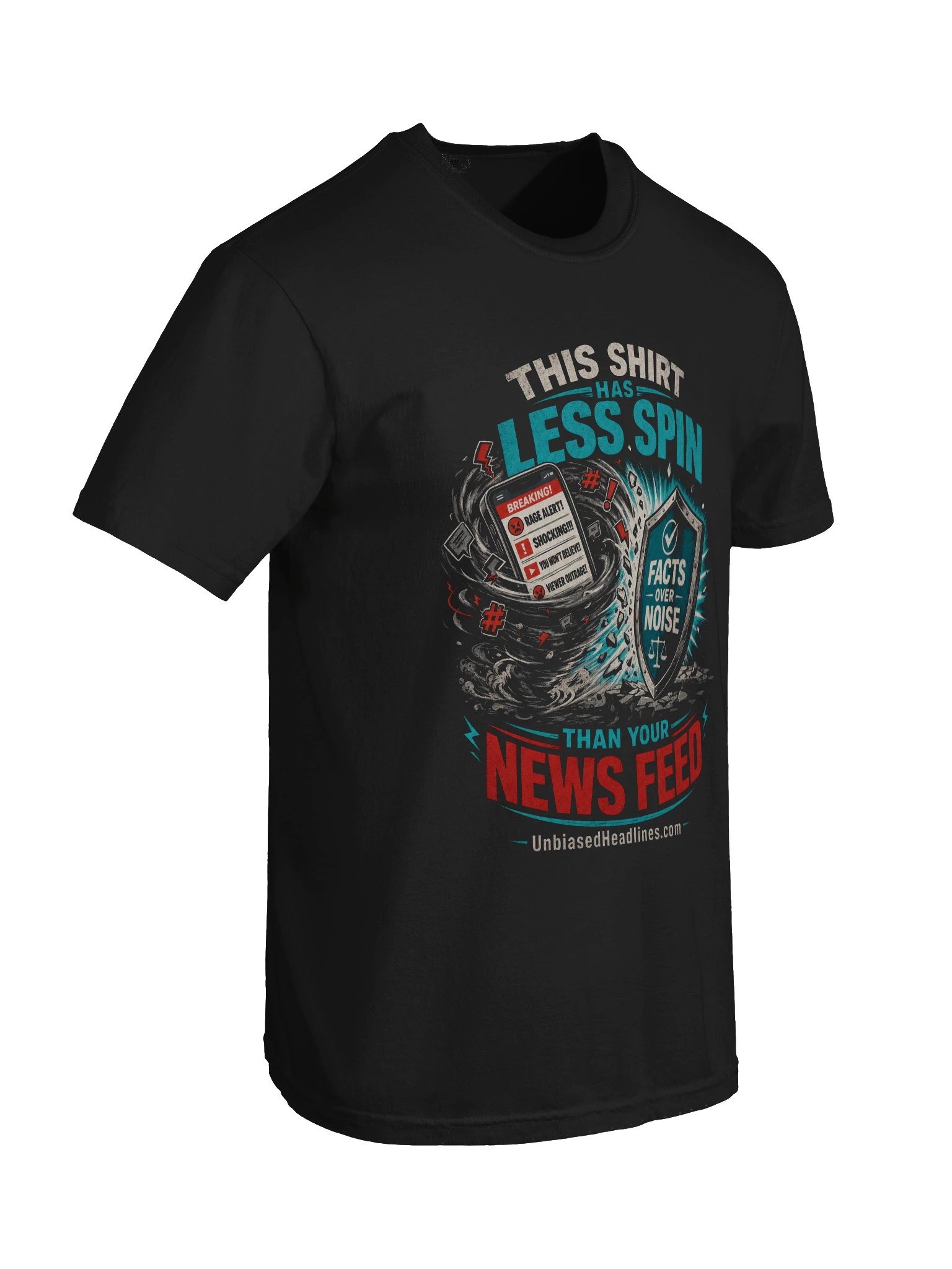 This Shirt Has Less Spin Than Your News Feed Tee - Large Front product image (5)