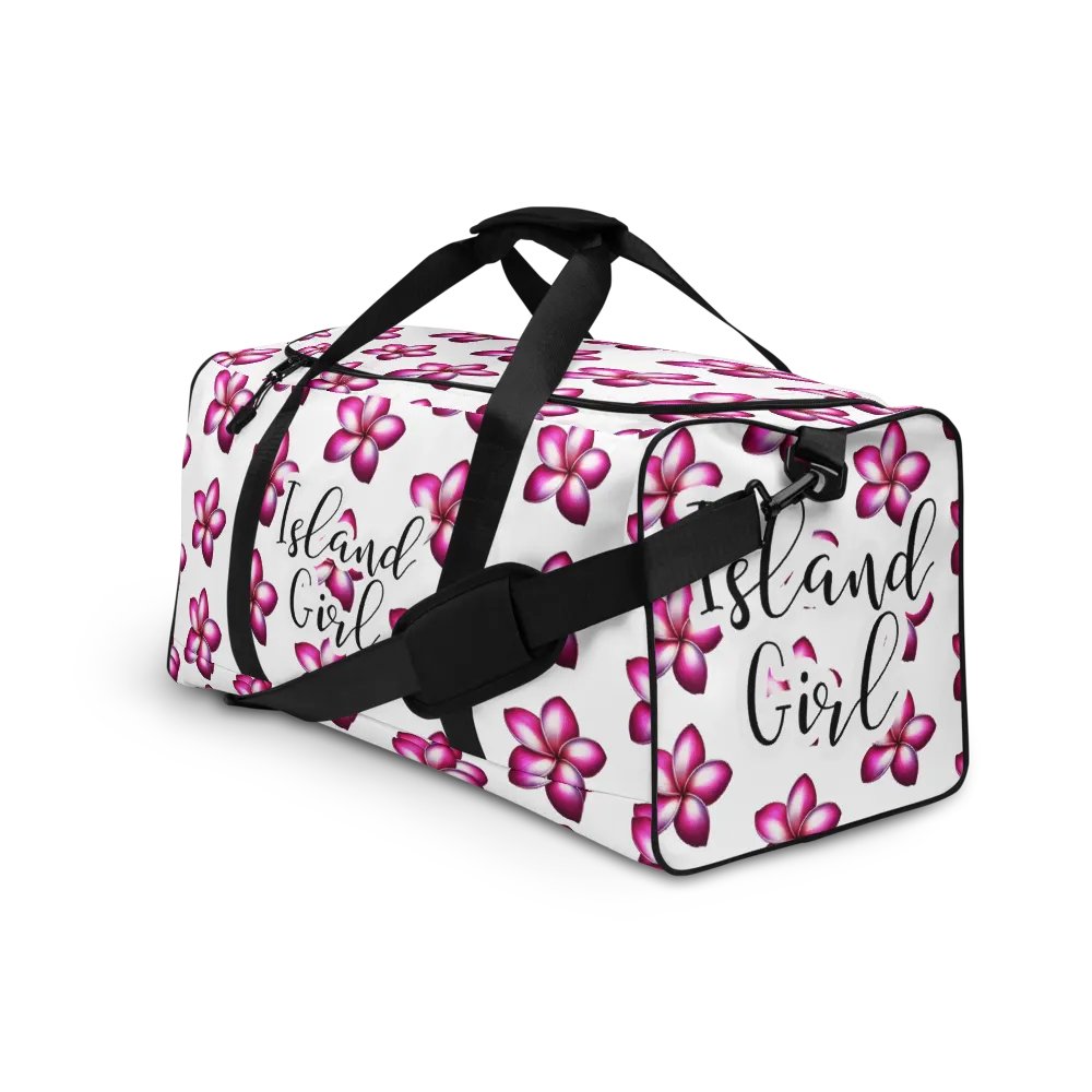 Island Girl Plumeria Duffle Bag - Tropical Bliss for Your Adventures product image (3)