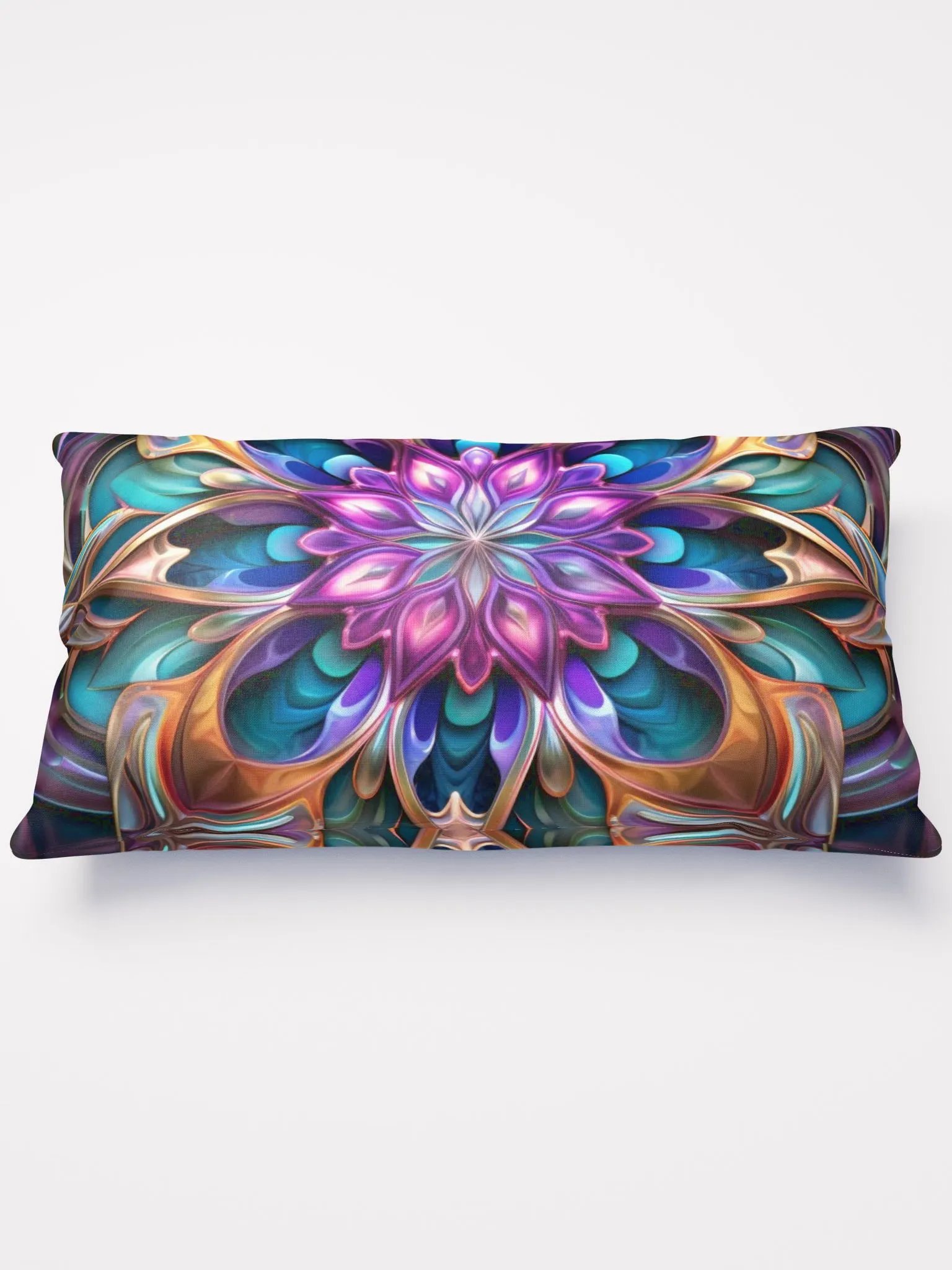 Purple Fractal Throw Pillow - Mesmerizing! product image (2)