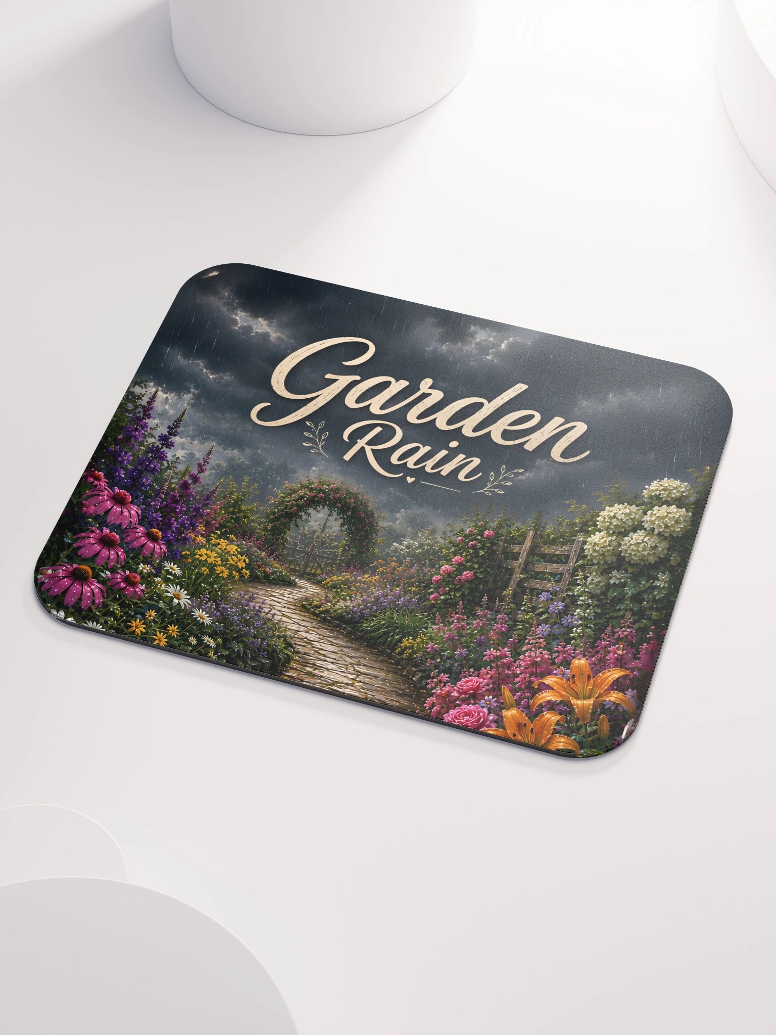 Garden Rain Mouse Pad product image (3)