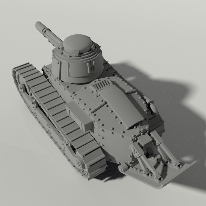 Grim FT-17 Light Tank STLs product image (3)