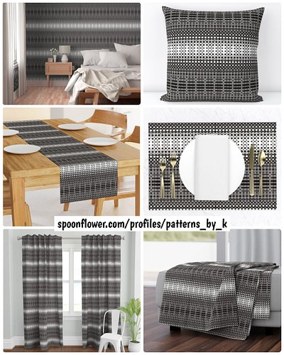 Black And White Crazy Abstract Pattern Collection!
Pattern available as fabric, premium wallpaper and home decor!
Link below ...