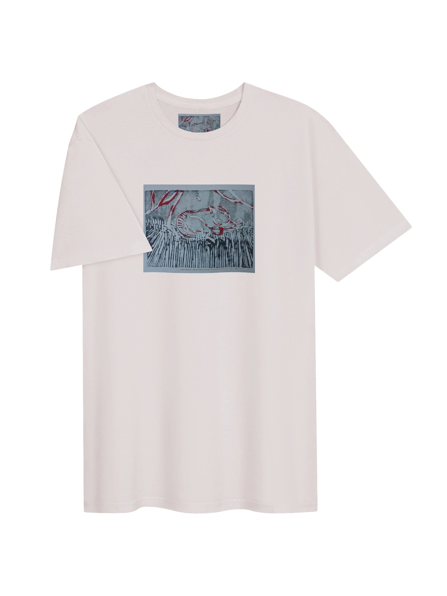 Abstrac graphic Art Shirt "The cat is in the grass" product image (3)