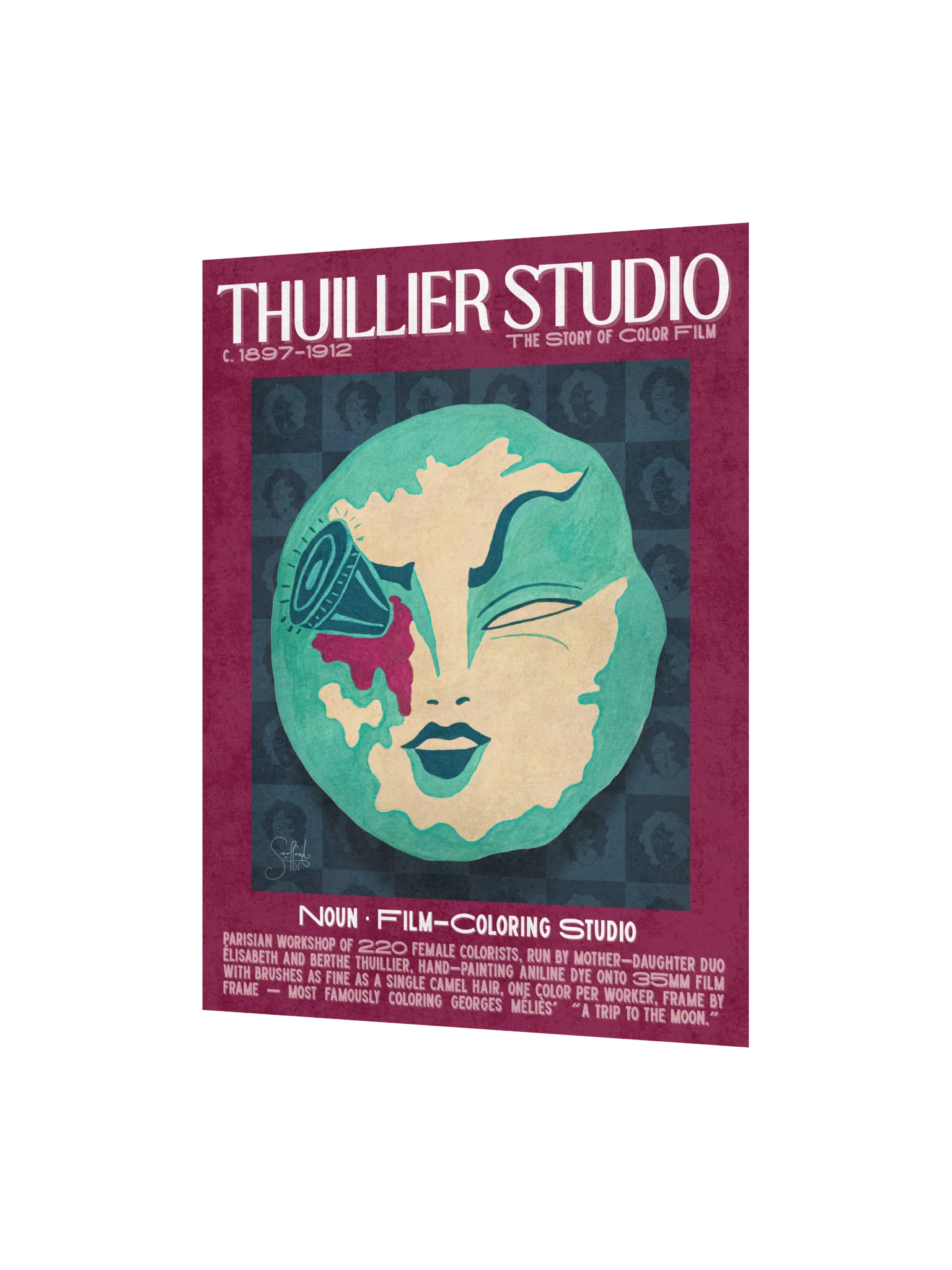 THUILLIER STUDIO ART PRINT — COLOR FILM HISTORY POSTER (11×14) product image (2)