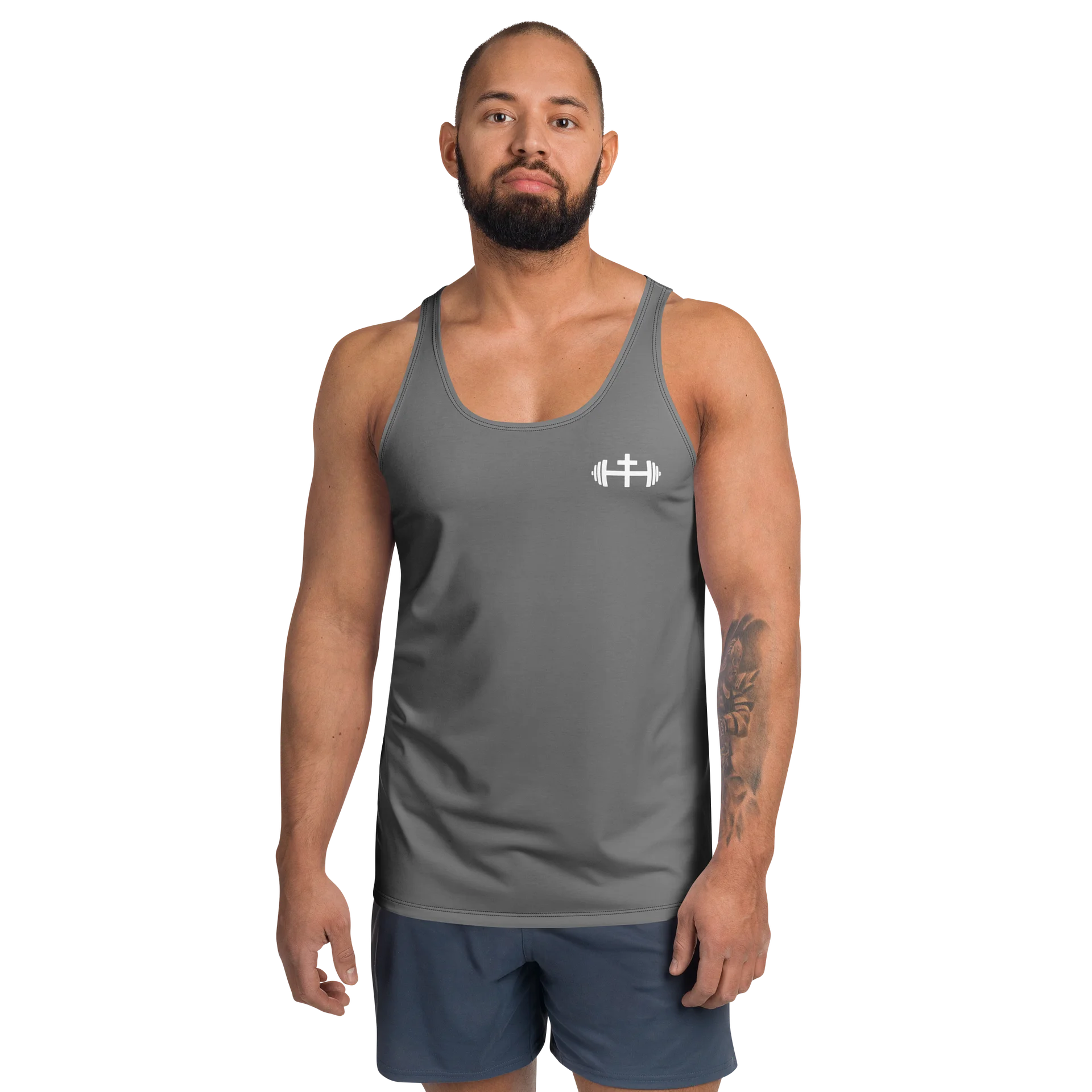 His House Mens Performance Tank - Grey product image (1)