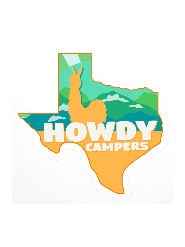 Texans- Howdy Campers Sticker product image (2)