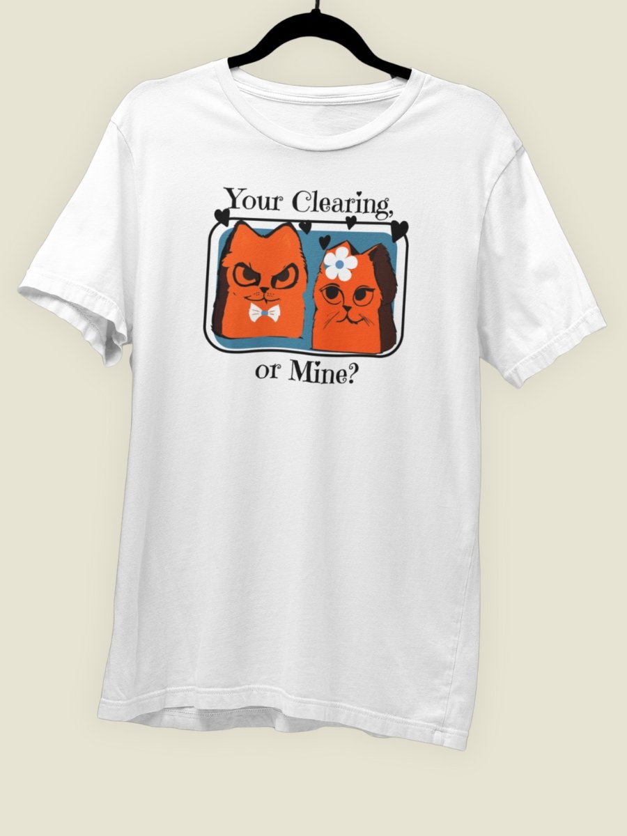 Root Cat Romance Shirt for Board Gamers, Your Clearing or Mine, Marquis De Cat on White *unofficial product image (2)