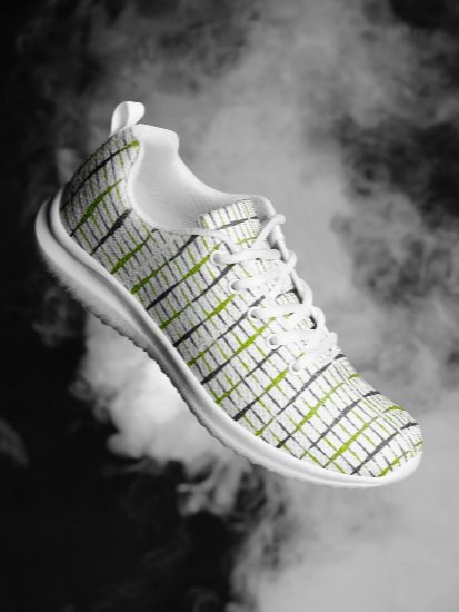 Neon Cyber-Grid Urban Sneaker Digital Jungle Men's Athletic Shoes product image (1)