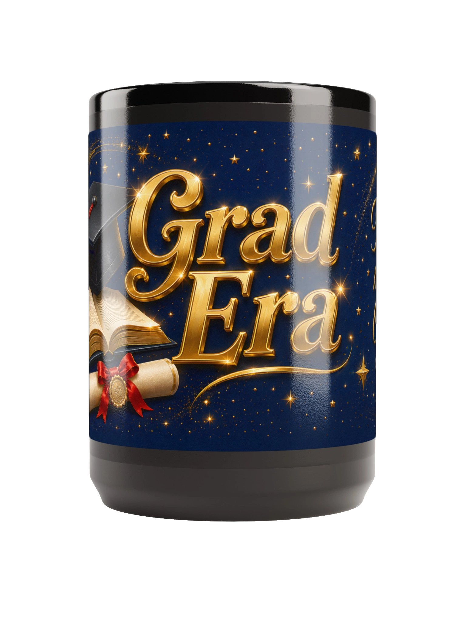 "Grad Era" Graduation Mug — Navy Wrap product image (3)