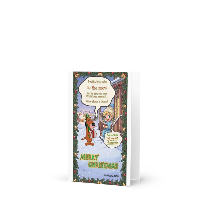 Merry Christmas Card From Honey Dee & Marvin The Brown Dog product image (1)