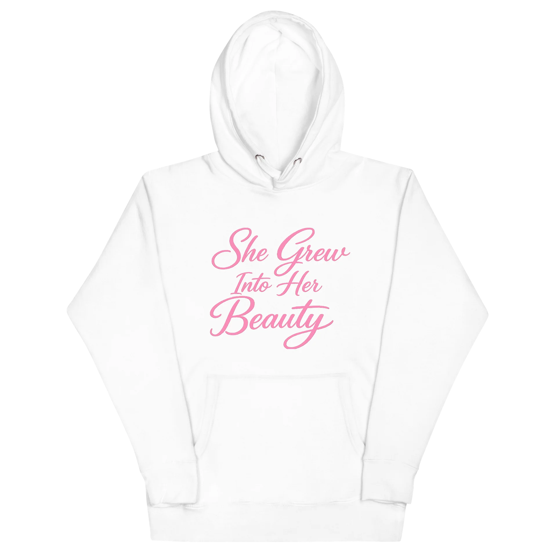 She Grew Into Her Pretty – Feminine Growth Hoodie product image (2)