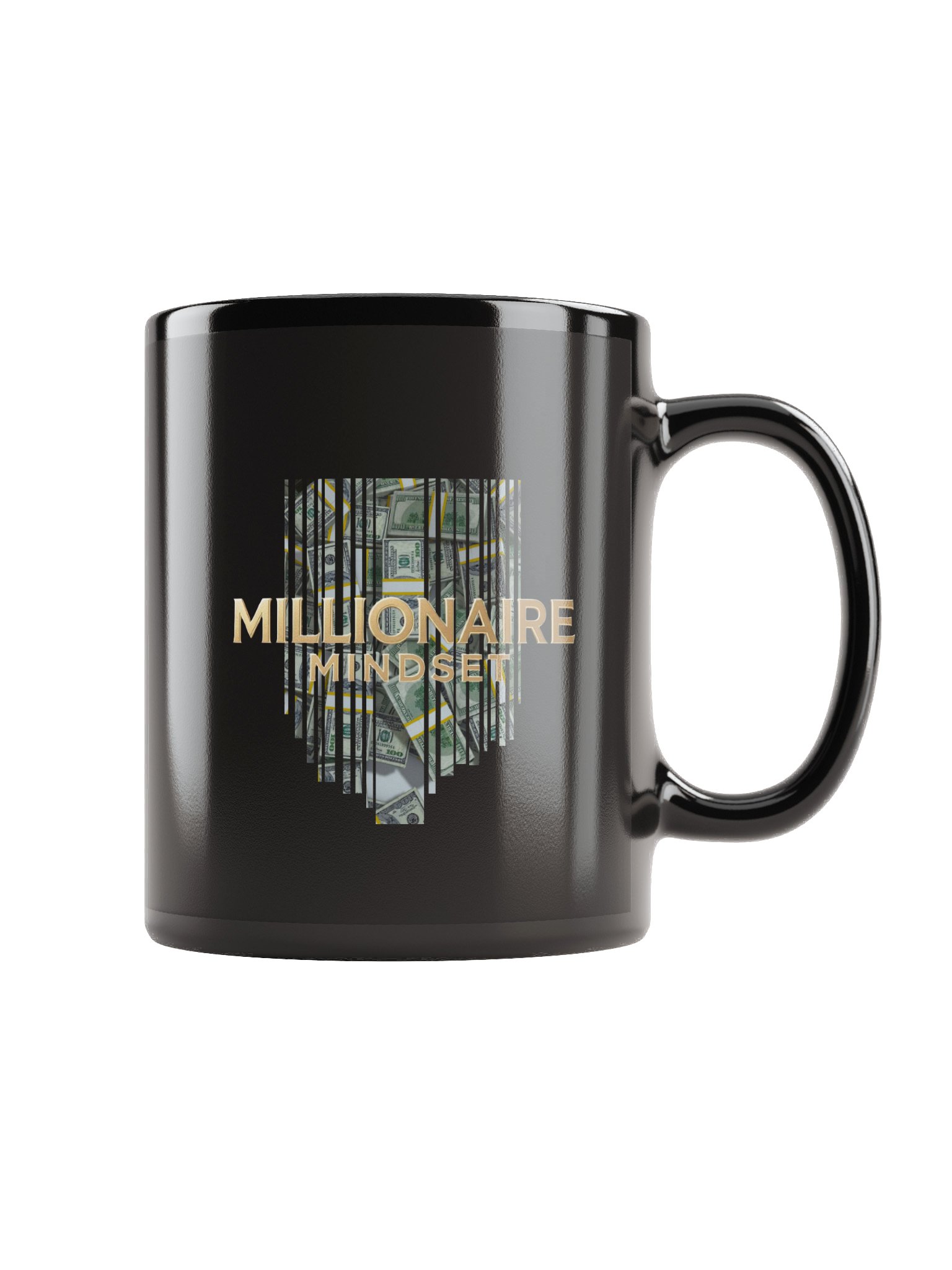Millionaire Mindset Black Glossy Mug product image (1)