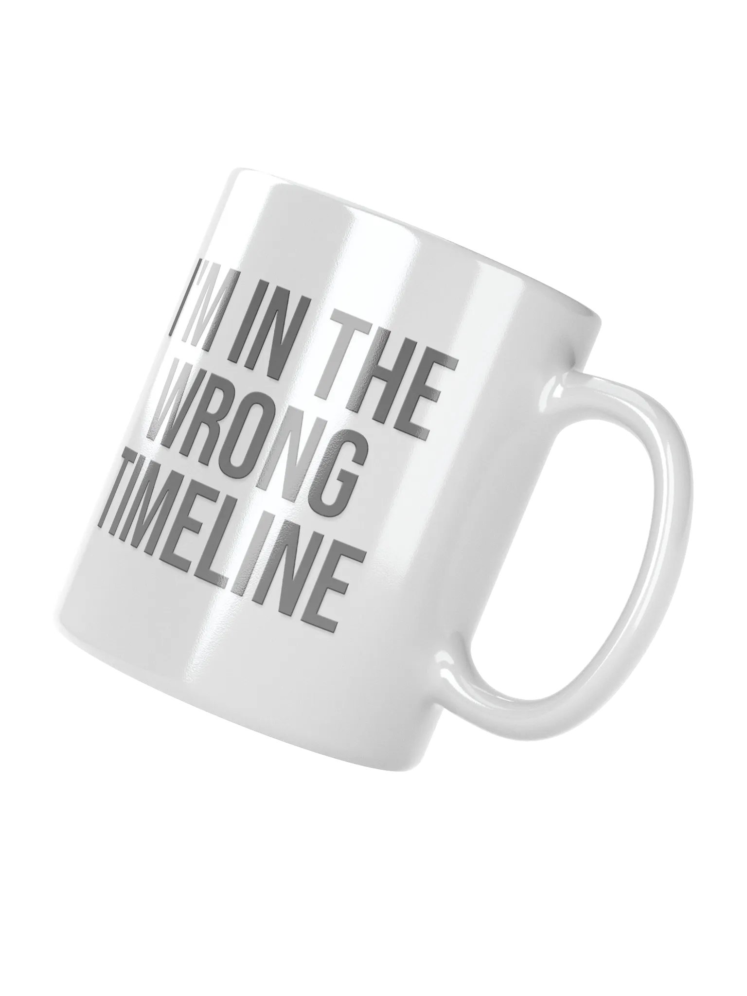 I'M IN THE WRONG TIMELINE Mug - light mode product image (2)