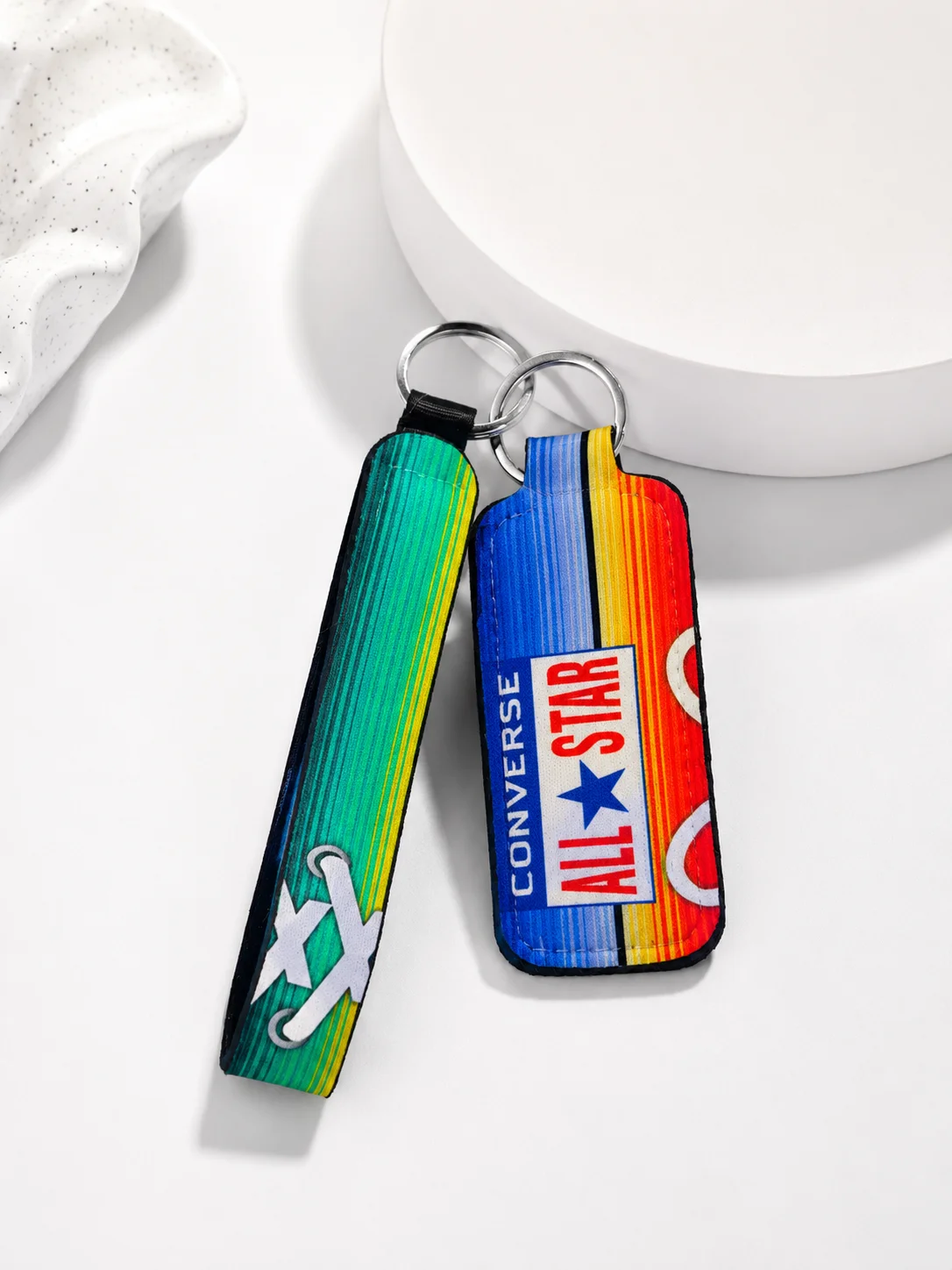 Multicolored Converse Lip Balm Keychain Holder product image (2)