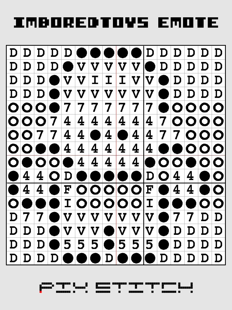 Imboredtoys Emote Pixel Art product image (3)