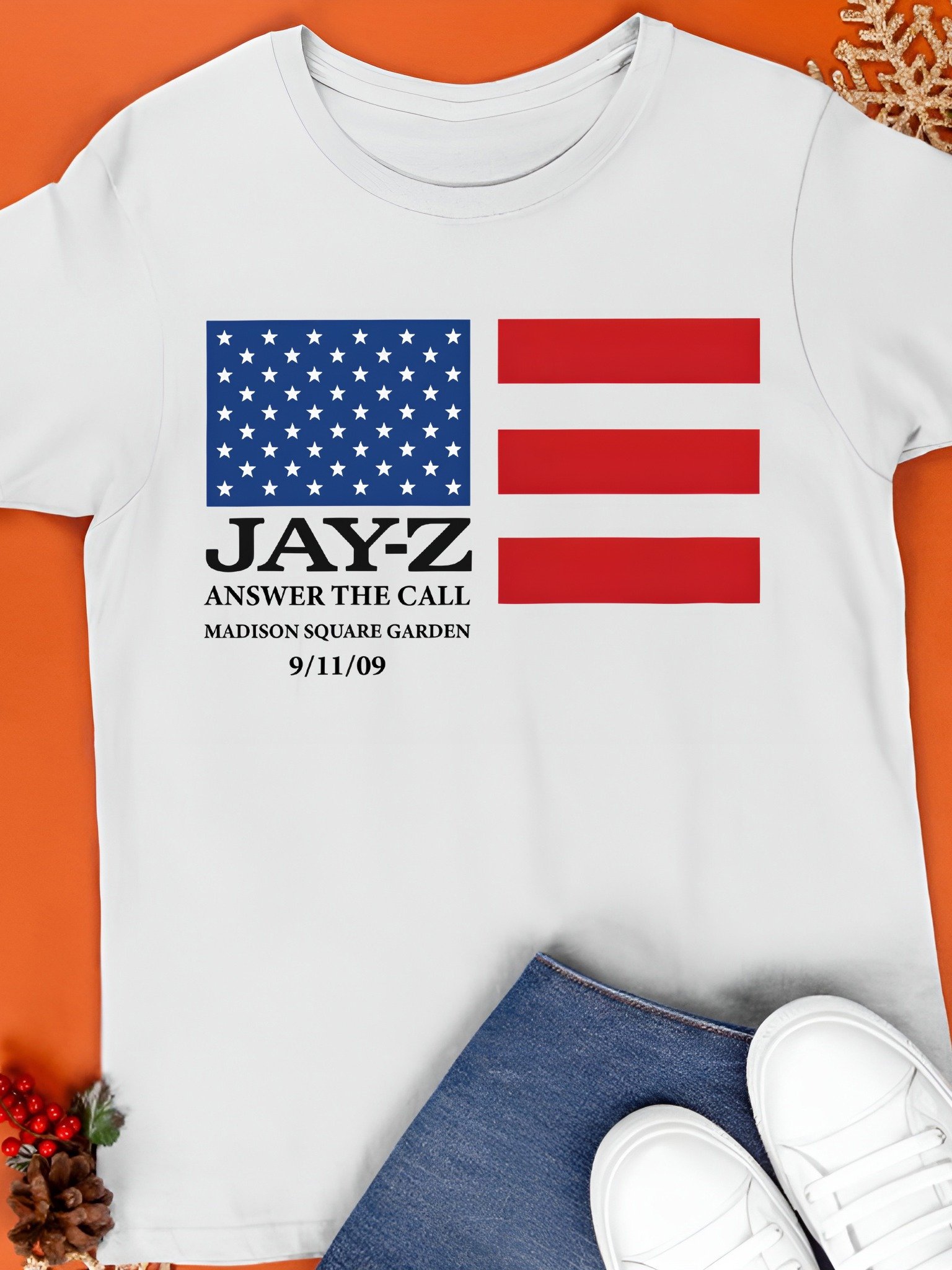 Jay Z Answer The Call Madison Square Garden 9 11 09 Shirt product image (1)