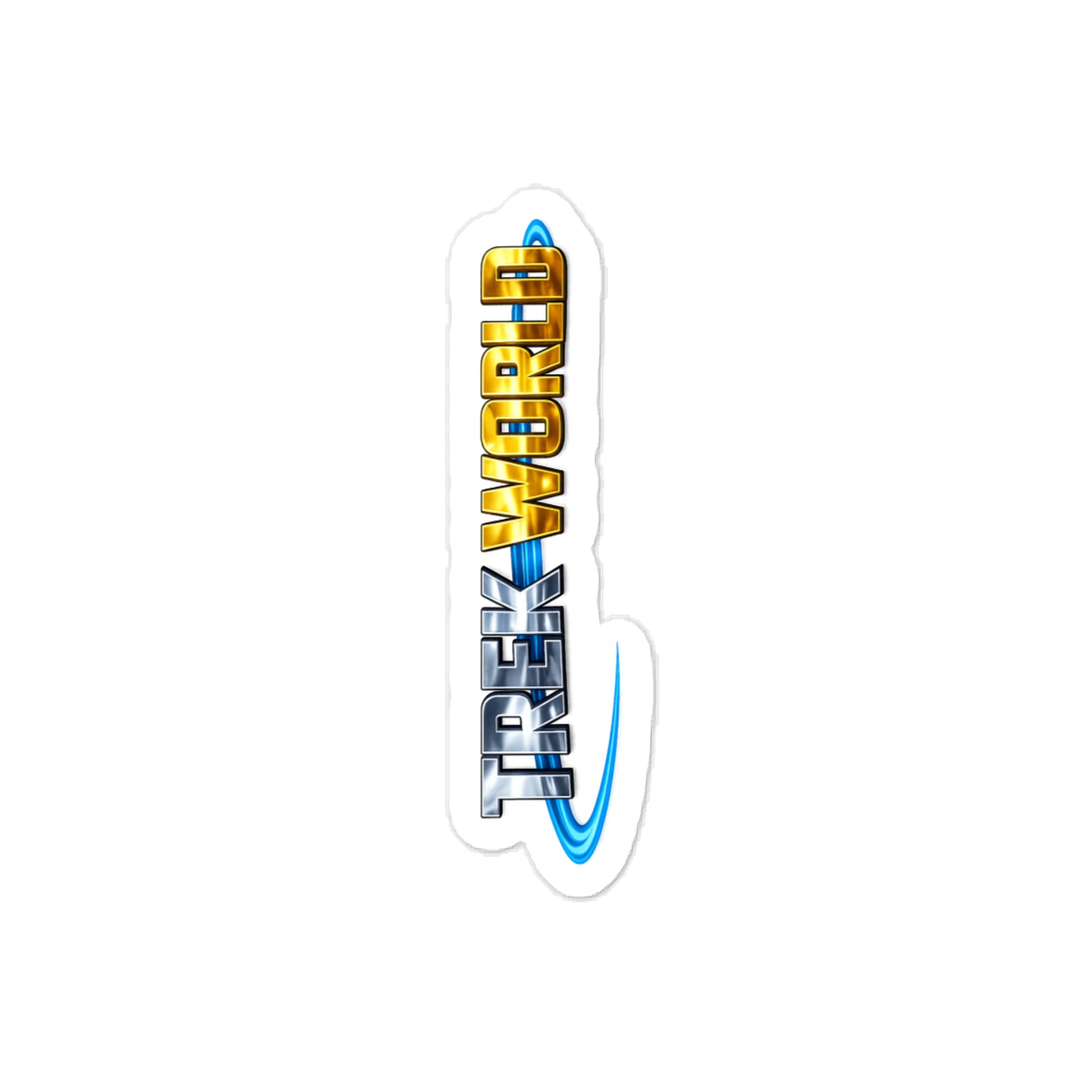 Metallic TREK WORLD vinyl decal product image (1)