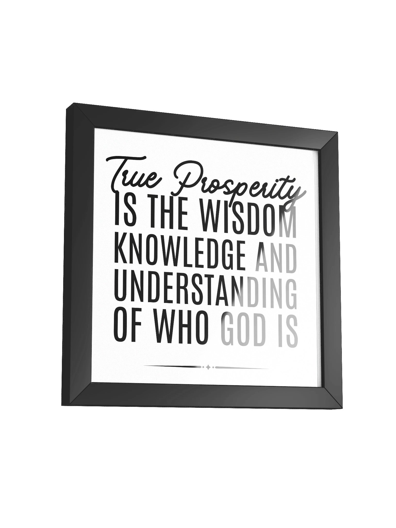 True Properity - Framed High-Quality Matte Poster product image (36)