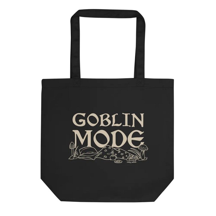 Goblin Mode Eco Cotton Tote Bag -Black product image (1)