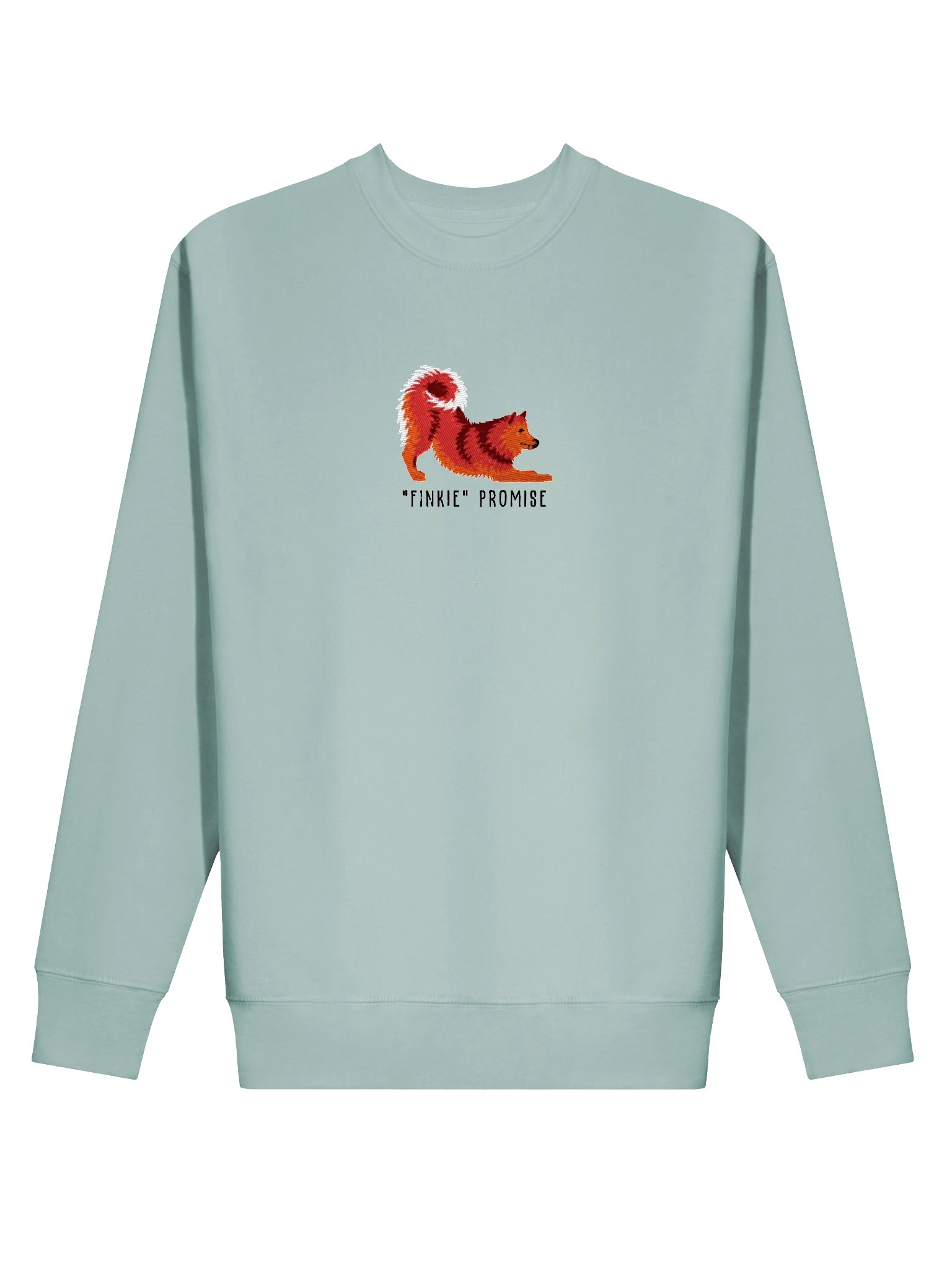 Finkie Promise Sweatshirt (Embroidered) of a Finnish Spitz(Red) product image (44)