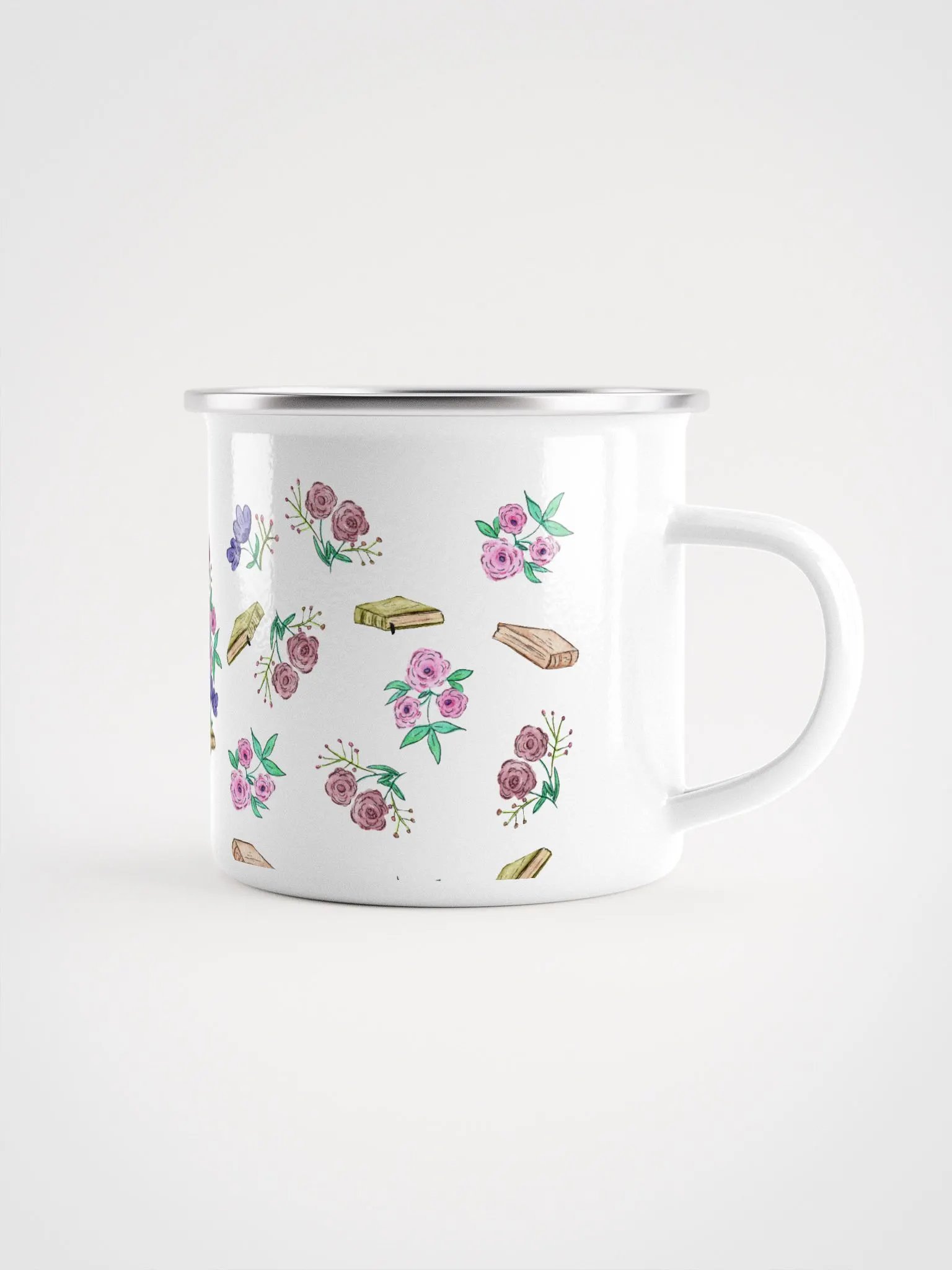Book Smart Fox Enamel Mug product image (2)