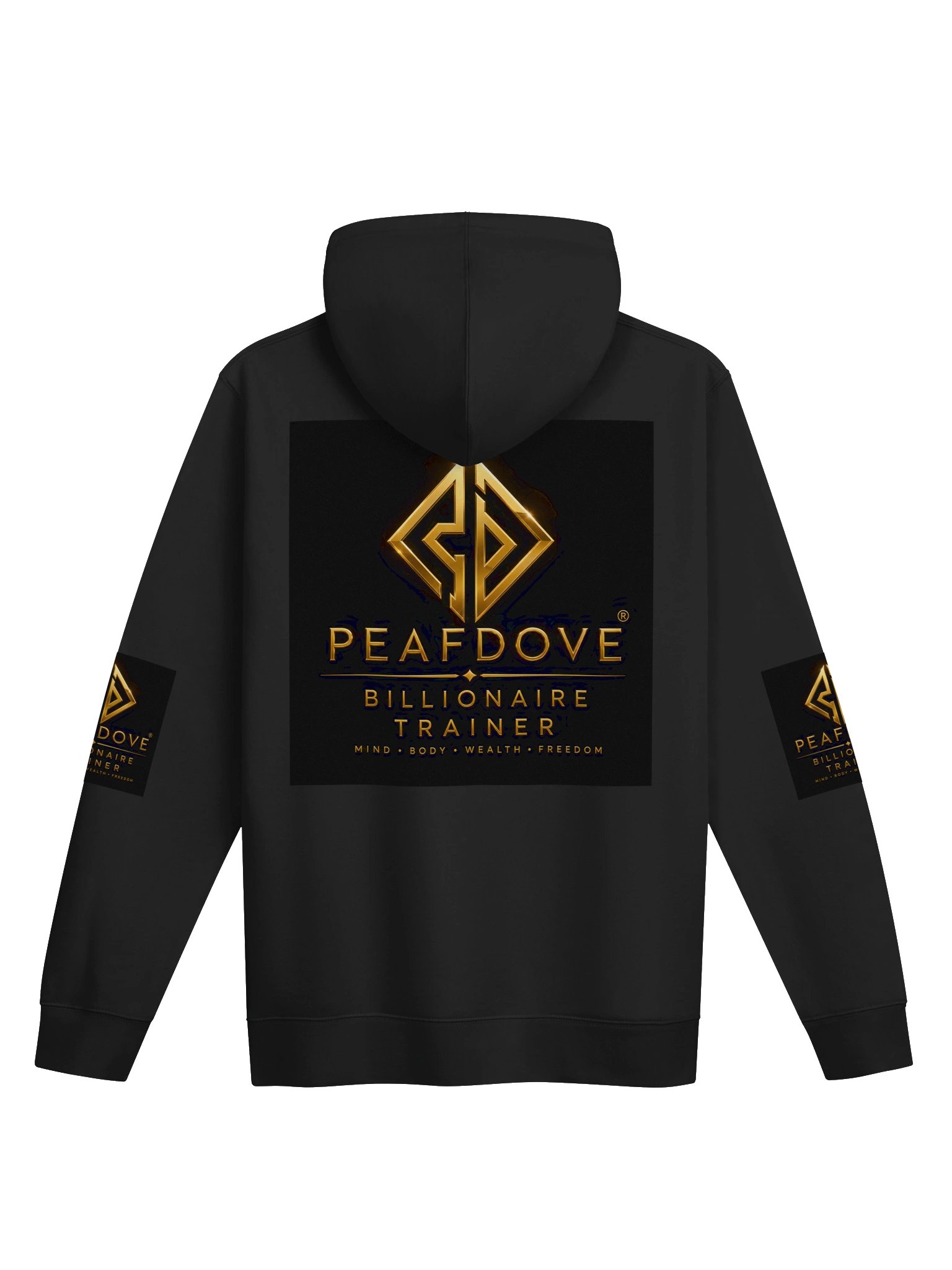 PEAFDOVE® BILLIONAIRE TRAINER HOODIE — FRONT AND BACK SIGNAL product image (4)