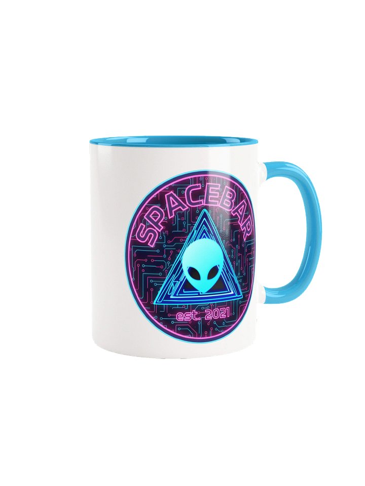 S P A C E B A R Neon Alien Mug (Blue) product image (1)