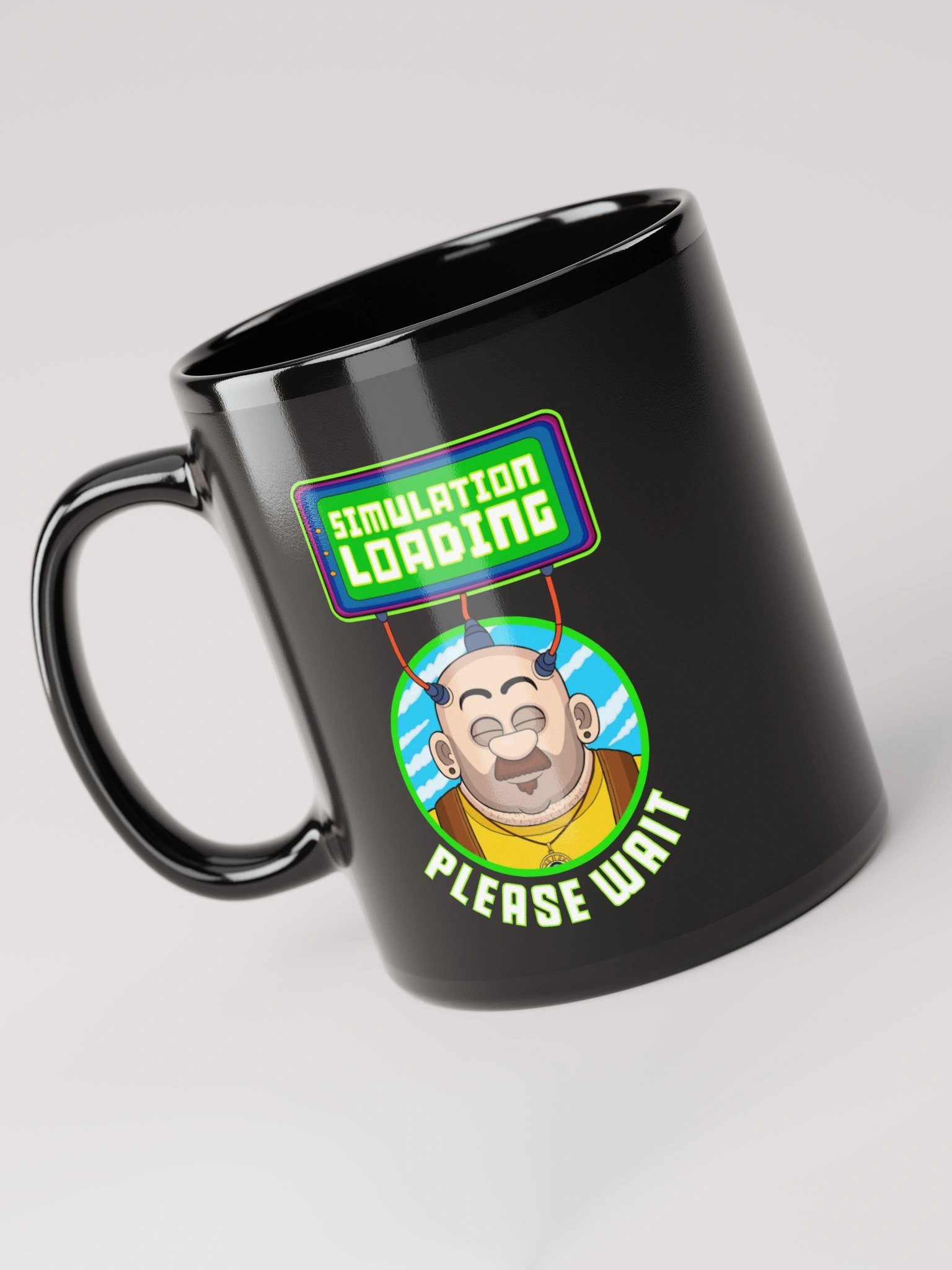 Simulation Loading - Black Glossy Mug product image (3)