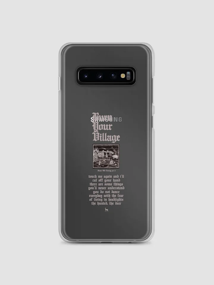'Burn Your Village' Clear Samsung Case (all sizes) product image (2)