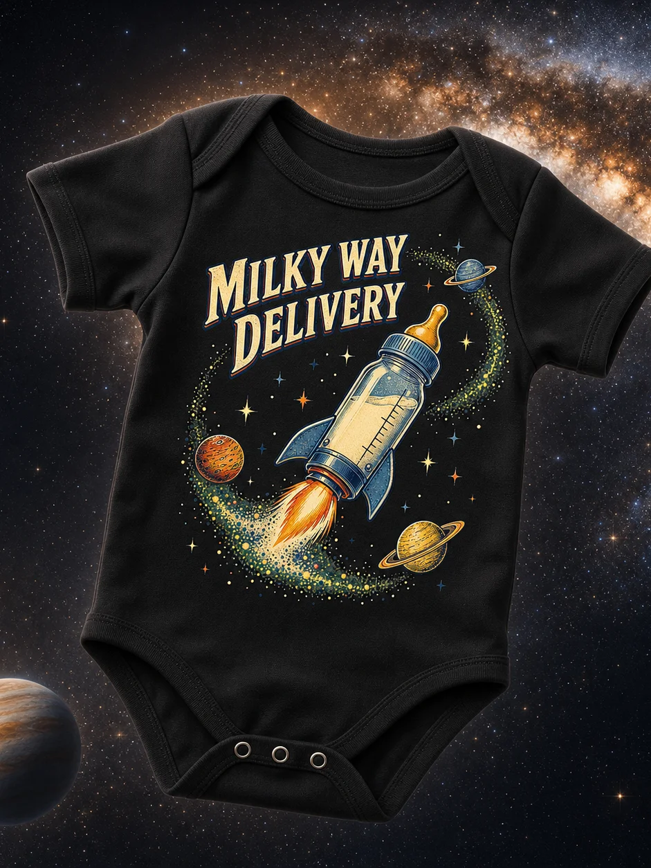 Milky Way Delivery Baby Bodysuit product image (1)