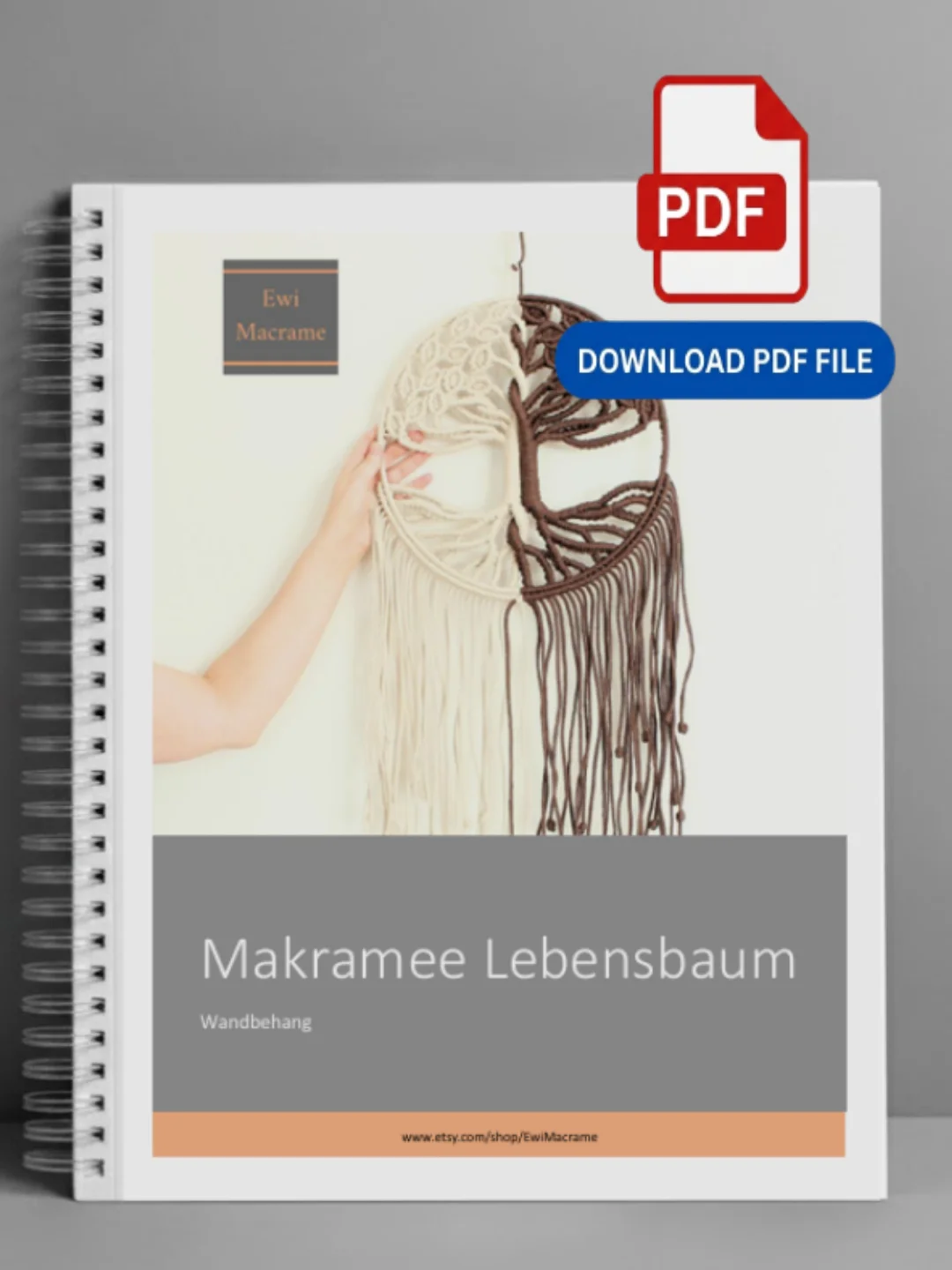 Makramee Baum – Schritt-für-Schritt Anleitung | PDF product image (1)