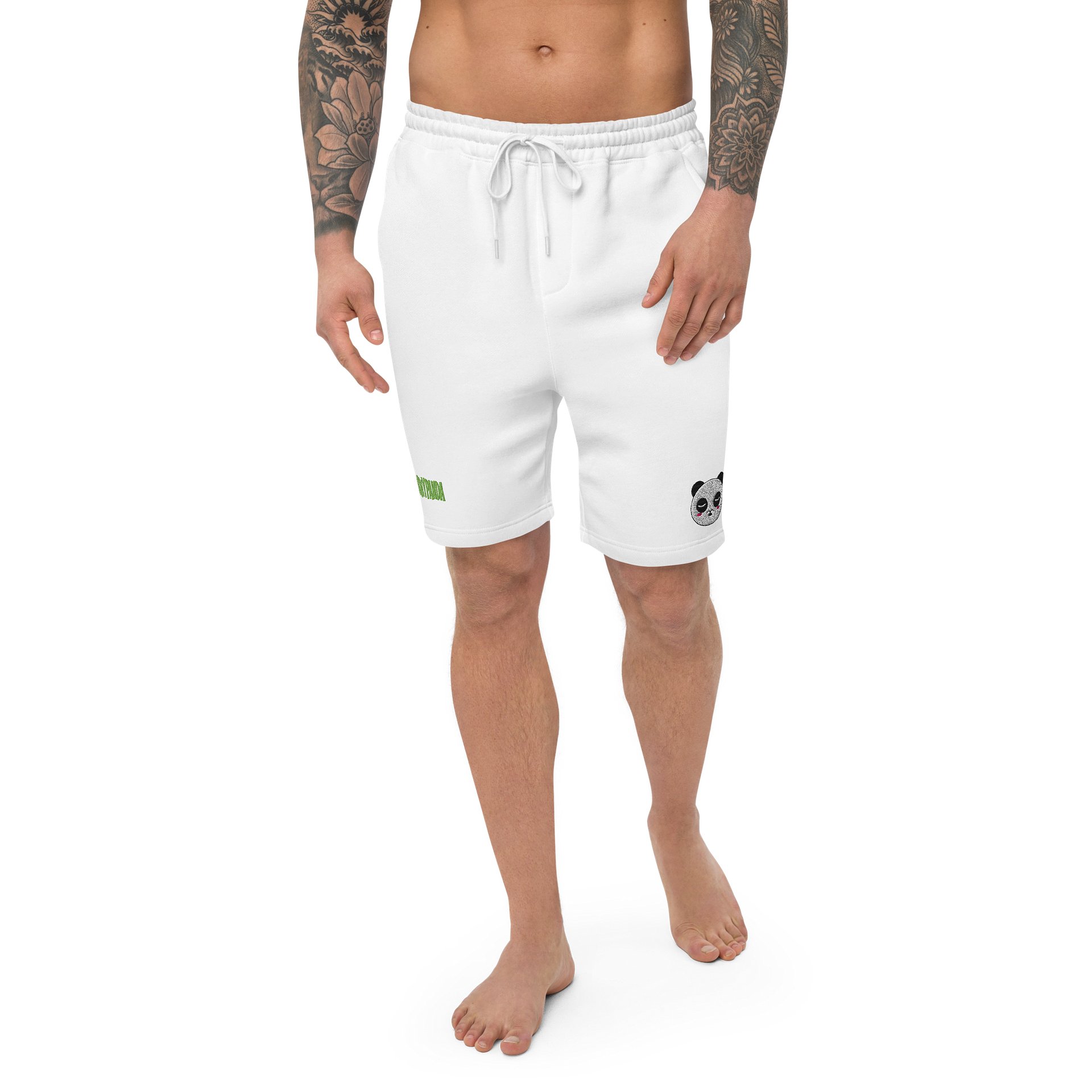 Embroidered Panda Bamboo Shorts product image (1)