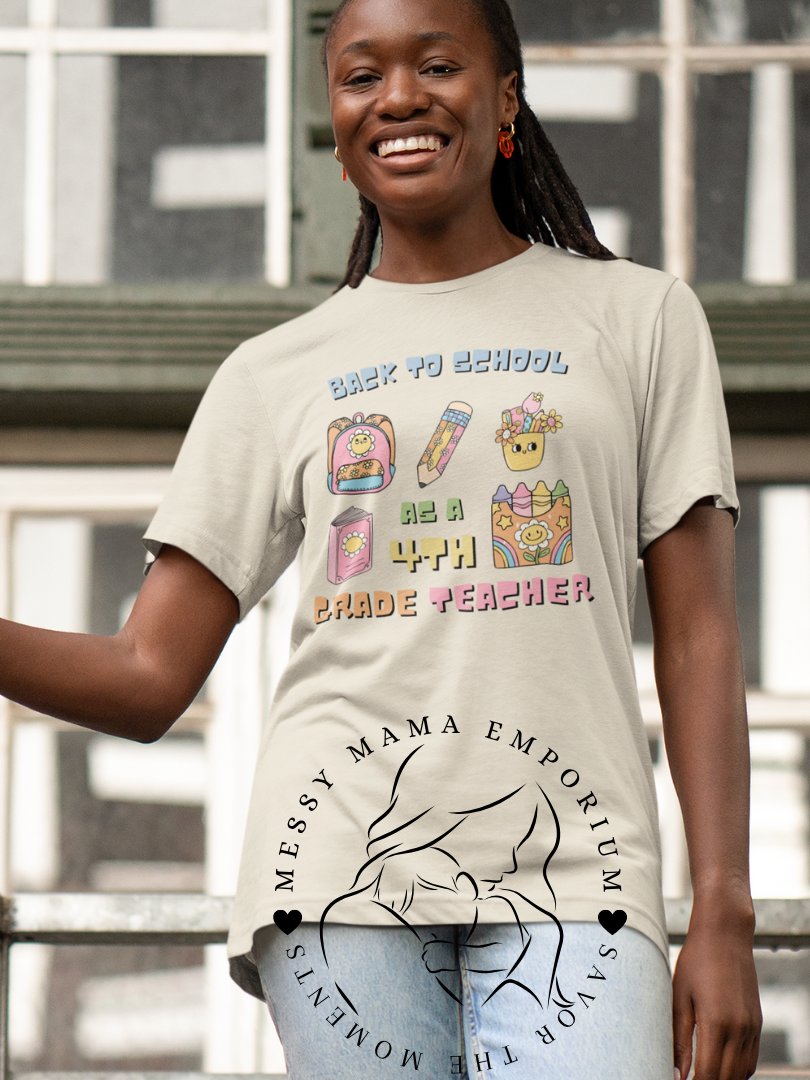 Groovy Back-to-School Teacher Shirt – Custom Grade or Subject product image (2)