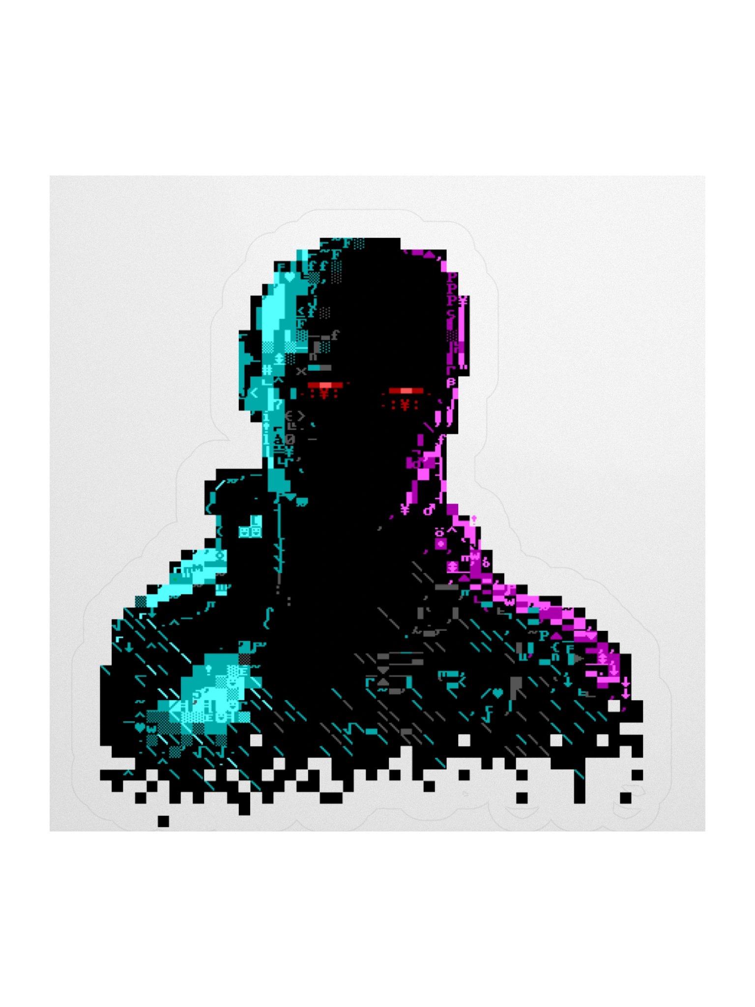 Ghost in the Wires ASCII Art Sticker product image (3)