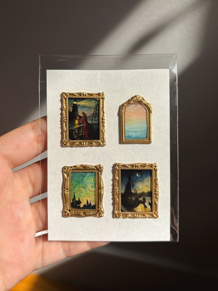 Sea Mini Handmade Sticker Gallery Sheet- Pack of 4 product image (1)