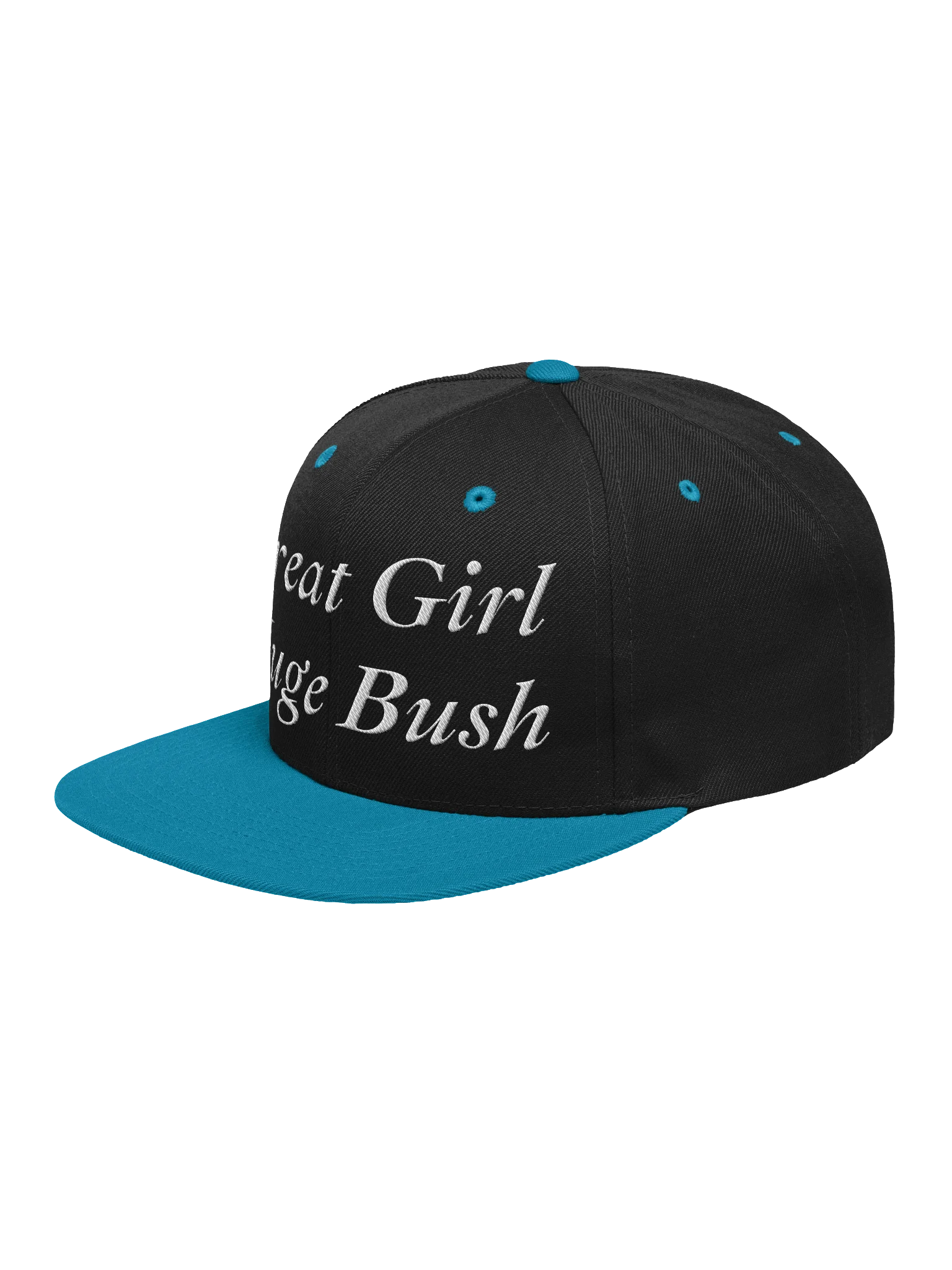 Great Girl Huge Bush Embroidered Snapback Hat, Funny Adult Humor product image (67)